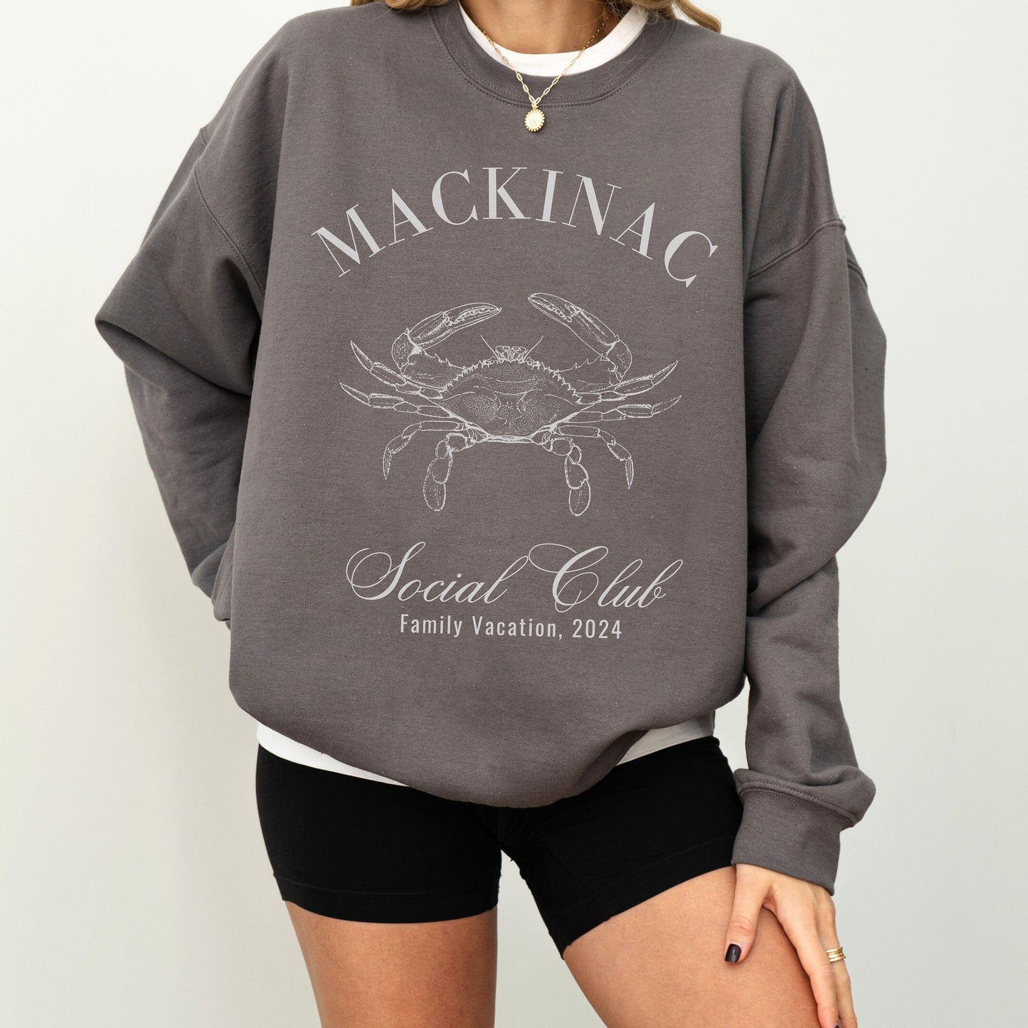 Mackinac Sweatshirt, Social Club Shirt, Michigan Crewneck