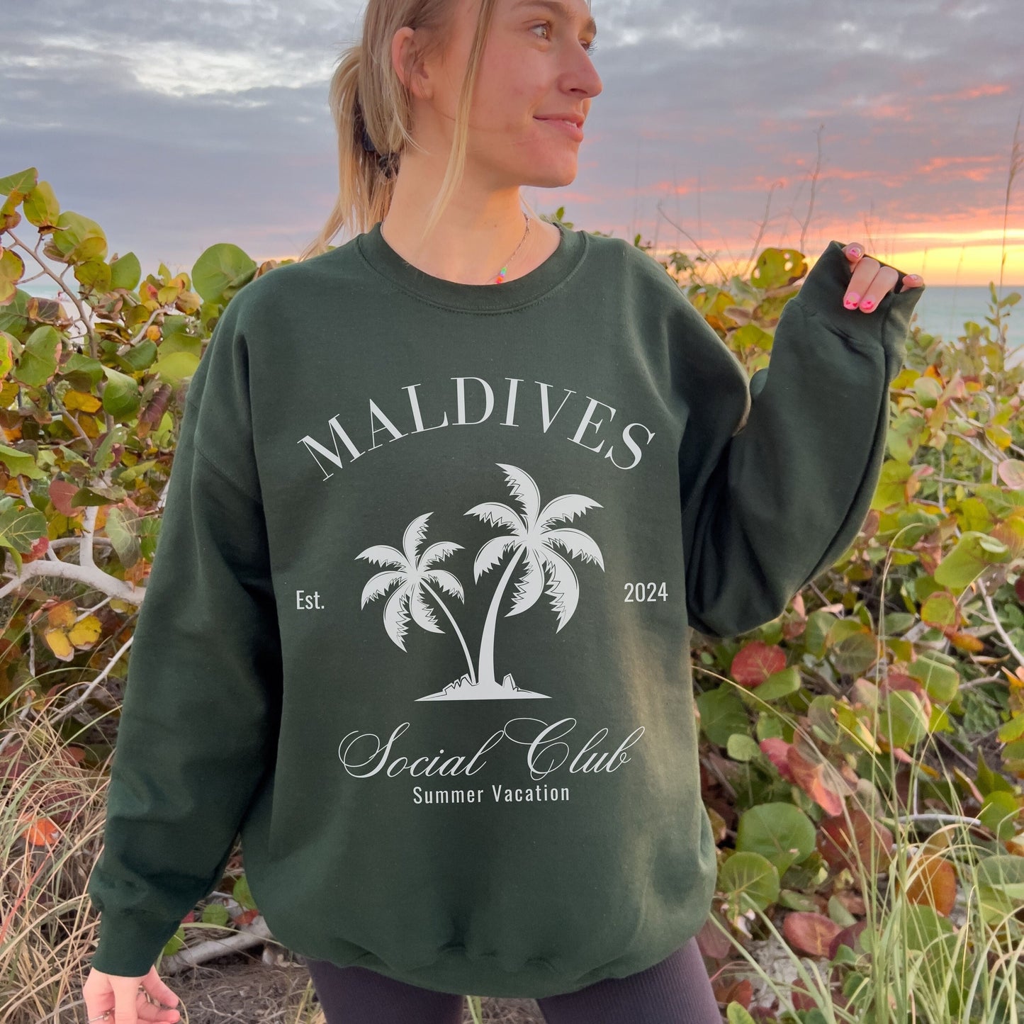 Maldives Sweatshirt, Social Club Crewneck