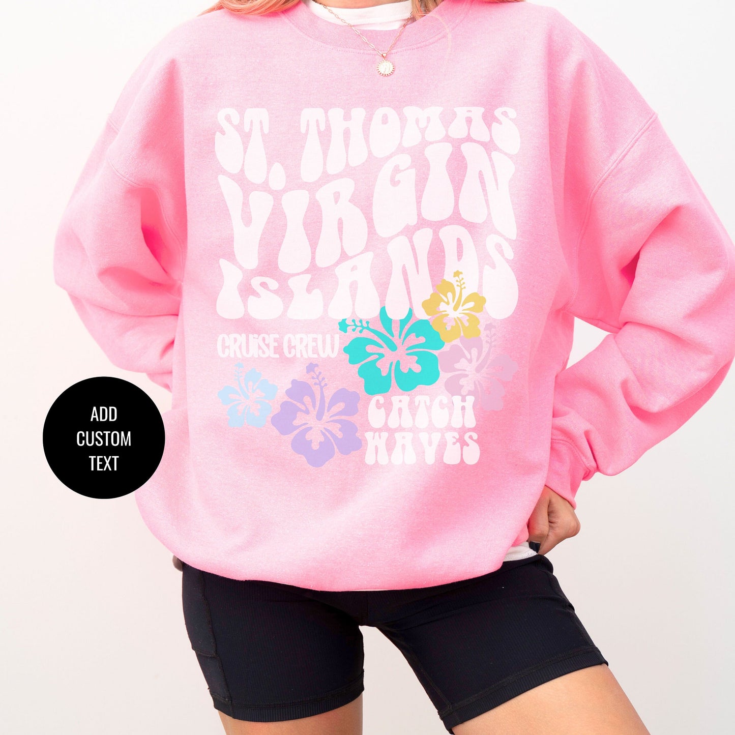 Virgin Islands Crewneck, St Thomas Sweatshirt, Cruise Crew