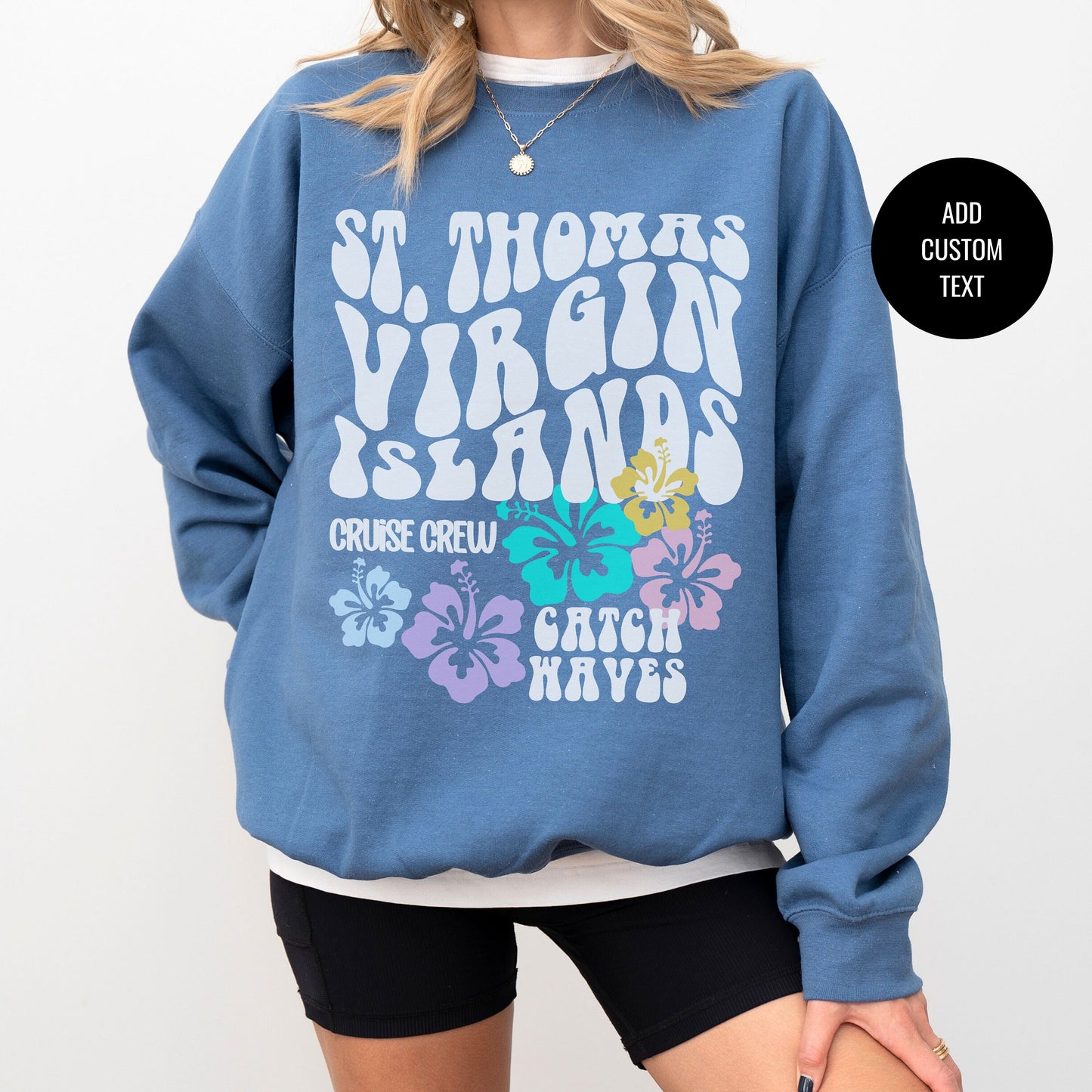 Virgin Islands Crewneck, St Thomas Sweatshirt, Cruise Crew