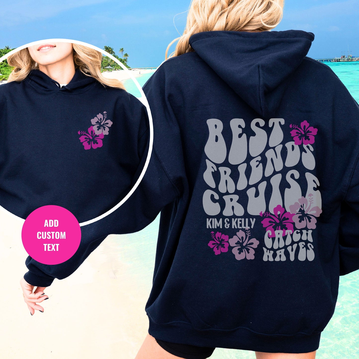 Best Friend Cruise hoodie, Custom Bestie Sweatshirt