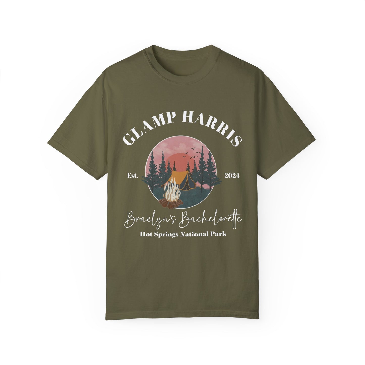 Glamping Bachelorette Shirt | Comfort Colors  | Personalized Camp Bachelorette Party Tee