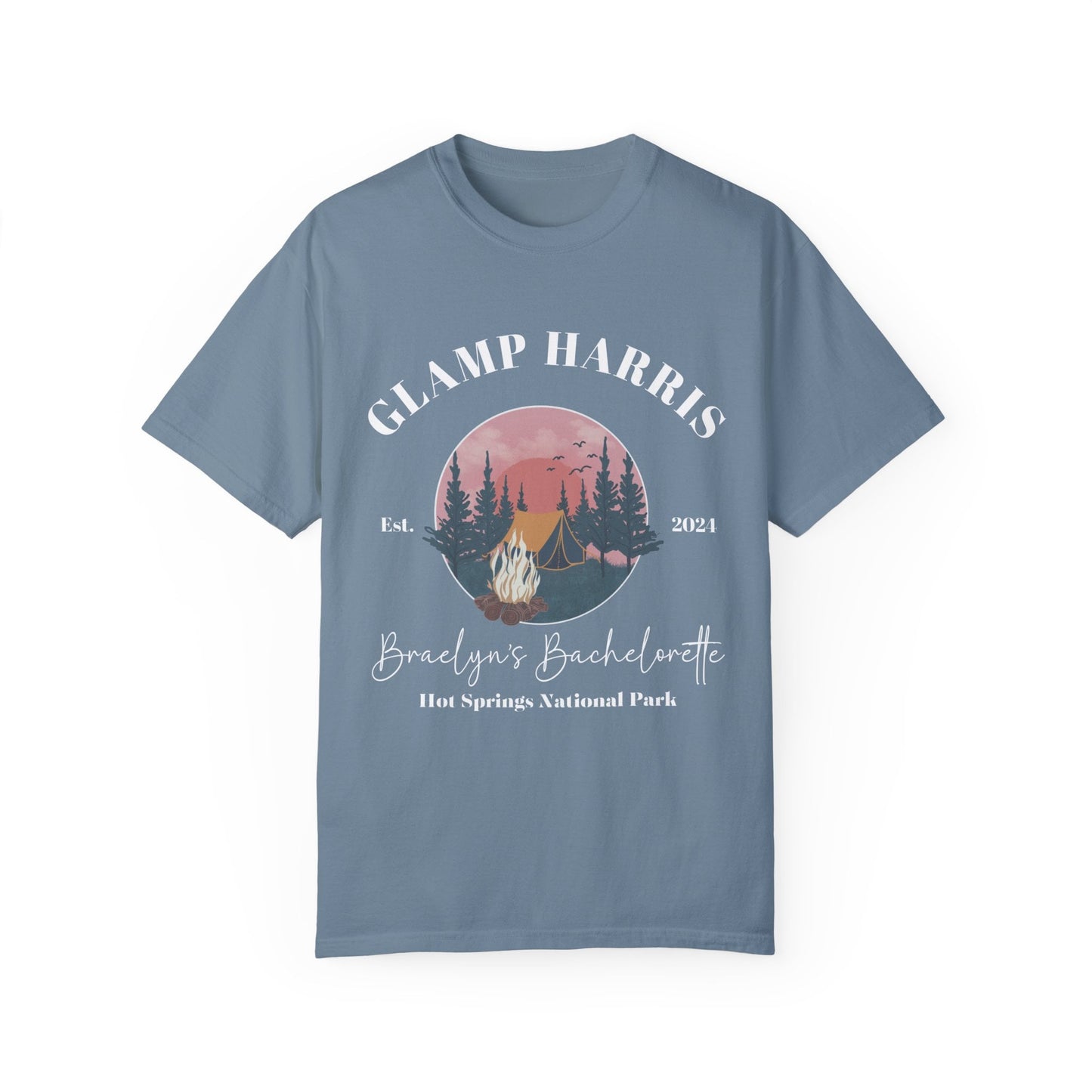 Glamping Bachelorette Shirt | Comfort Colors  | Personalized Camp Bachelorette Party Tee