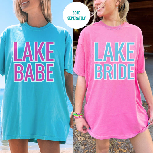 Bride Shirt | babe Tshirt | Lake Life Shirt | Lake Vibes | Summer Lake | Lake Lover Shirt | Bach Bash Gift | Boat Waves Sun Rays Lake Days