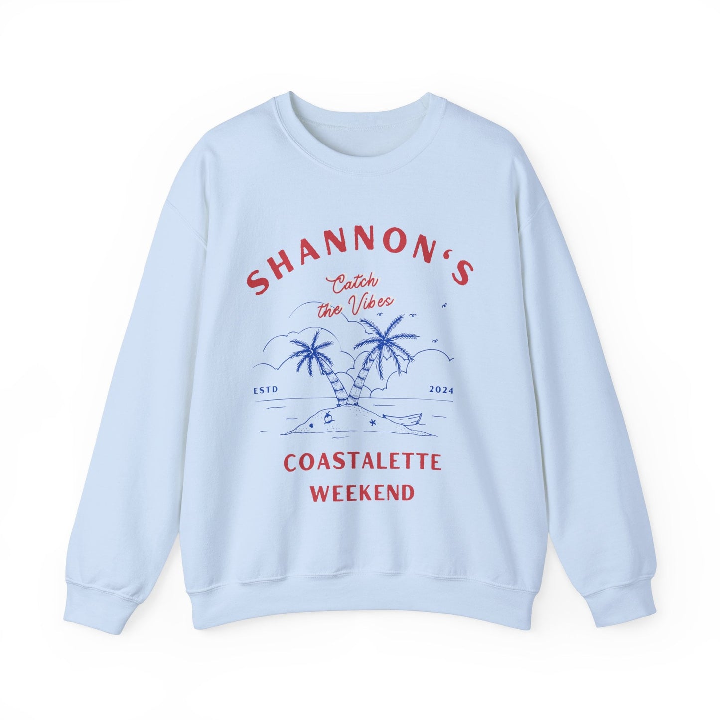 Custom Social Club Sweatshirt | Custom Engagement | Coastal Theme Party