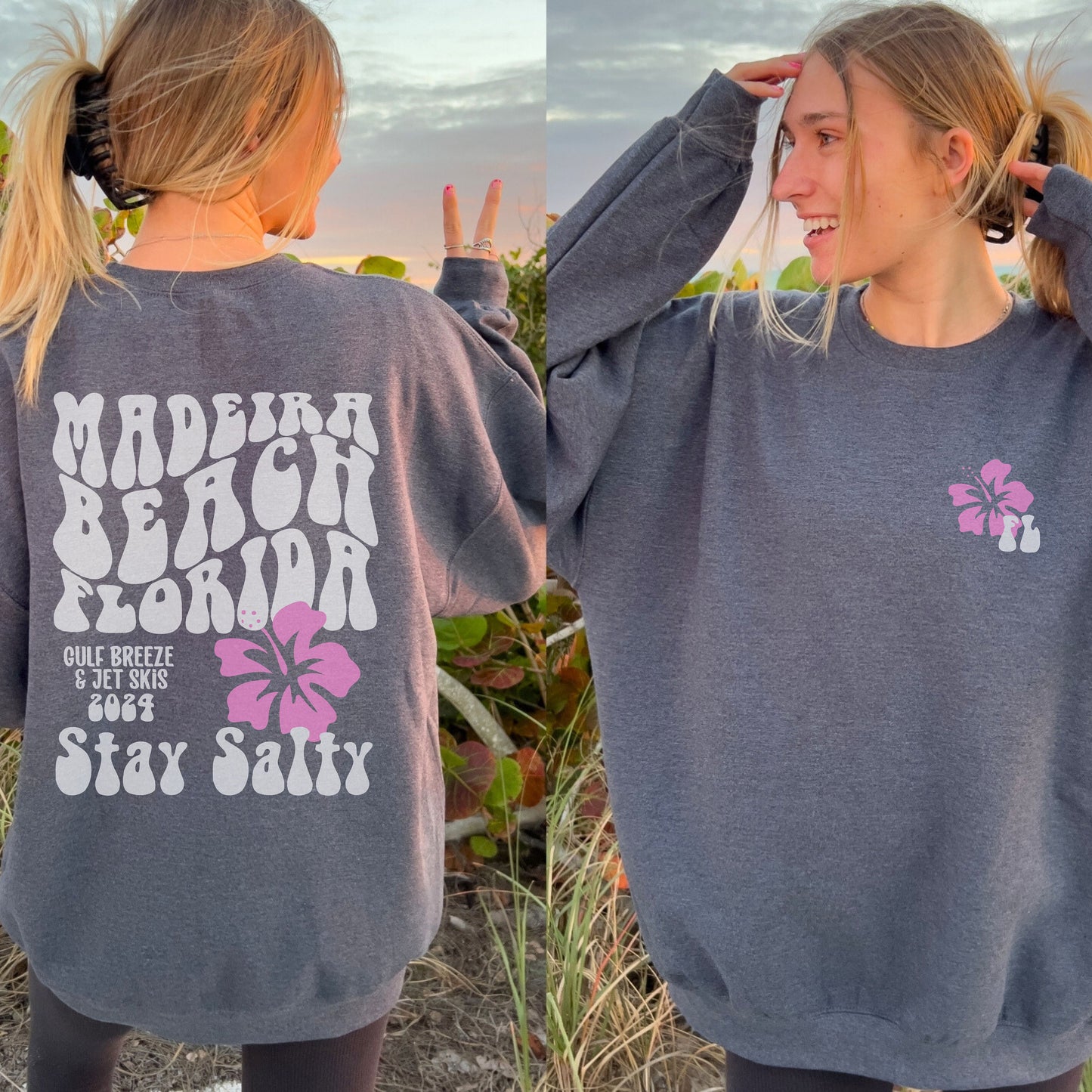 Madeira Beach Sweatshirt | Siesta beach Crewneck | Coconut Girl | vsco girl | Florida Gifts