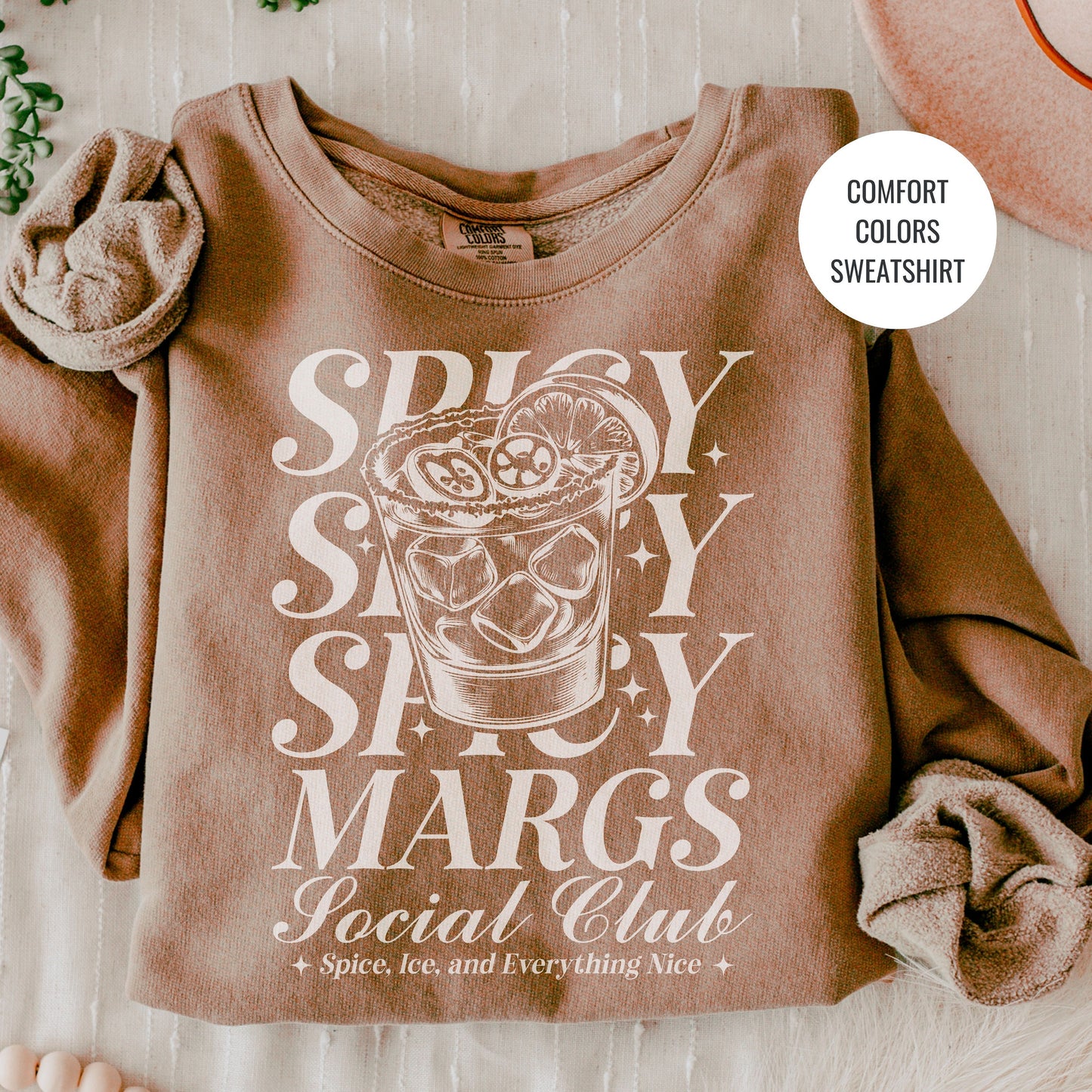 Spicy Margs Lovers Gift, Margarita Cocktail Sweatshirt, Champagne Cocktail Social Club Shirt, On Cloud 9 Crewneck, Aesthetic Crewneck