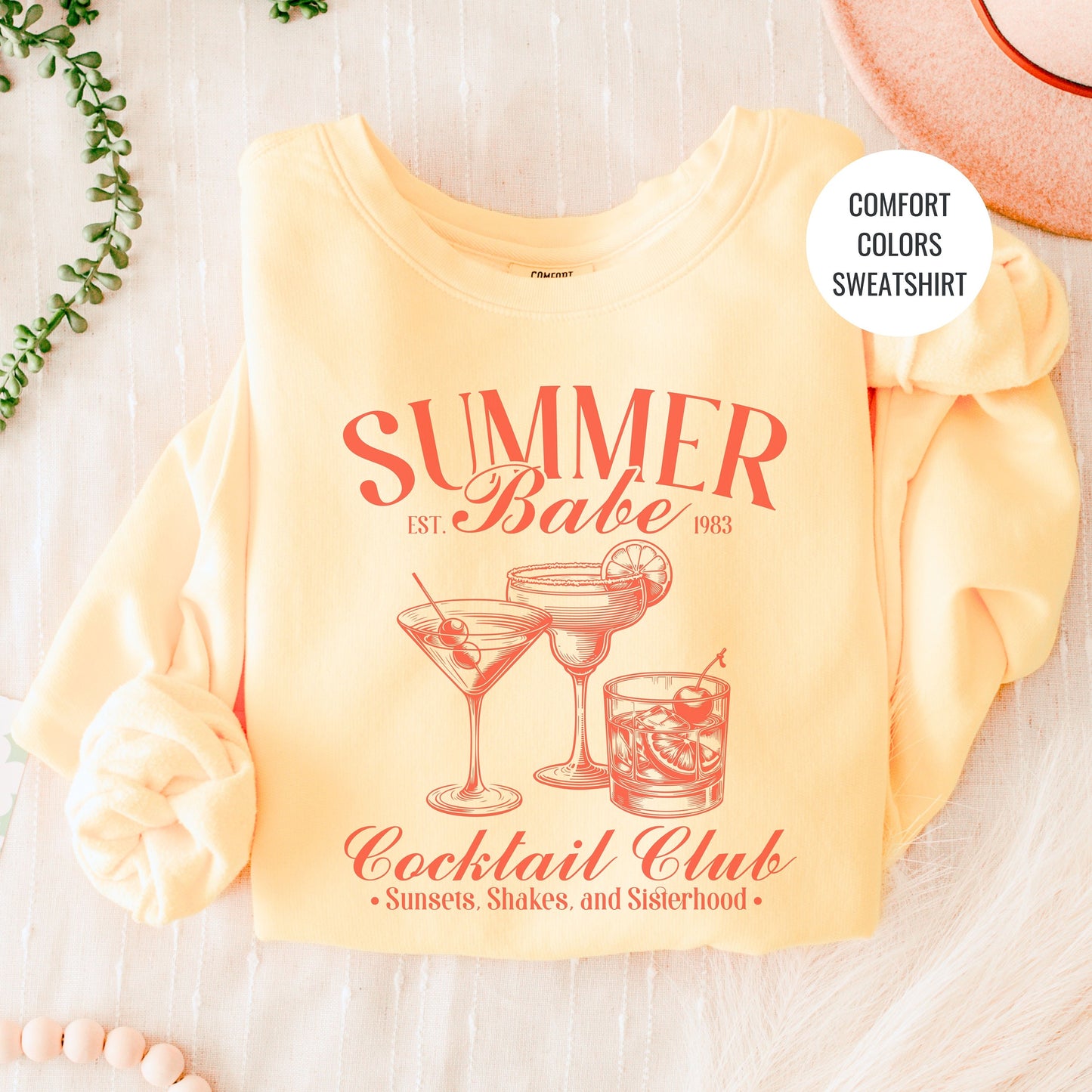 Summer Lovers Sweatshirt, Martini Sweatshirt, Bachelorette Champagne Cocktail Social Club Shirt, On Cloud 9 Crewneck, Aesthetic Crewneck