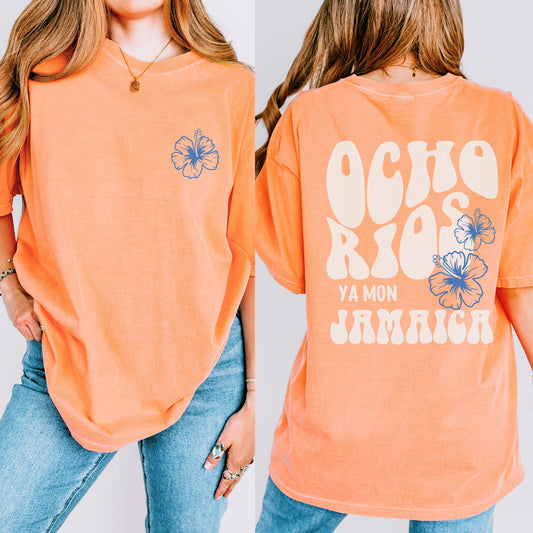 Ocho Rios Shirt, Coconut Girl Aesthetic, Comfort Colors, Family Cruise, Jamaica Surf Tee, Caribbean Beach, Matching Family Vacation Shirts