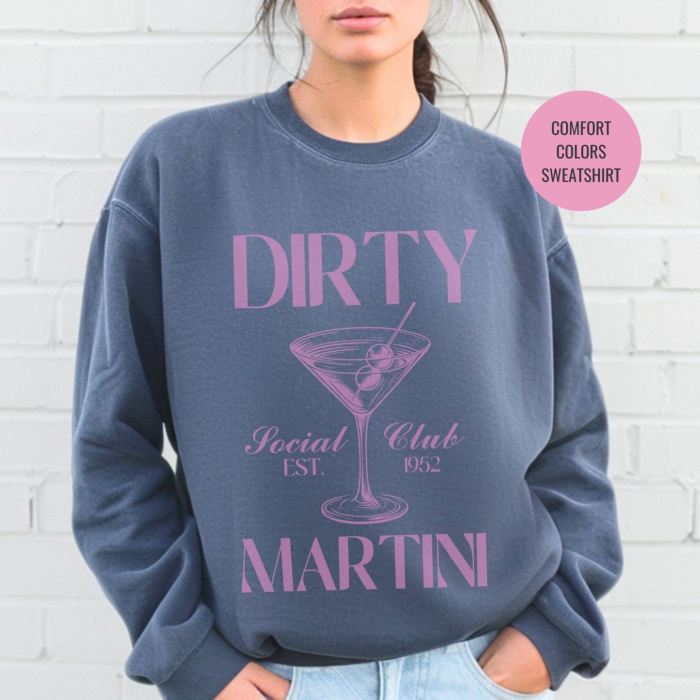 Dirty Martini Sweatshirt, Matching Cruise Sweatshirts, Bachelorette Cocktail Social Club Shirt, On Cloud 9 Crewneck, Aesthetic Crewneck