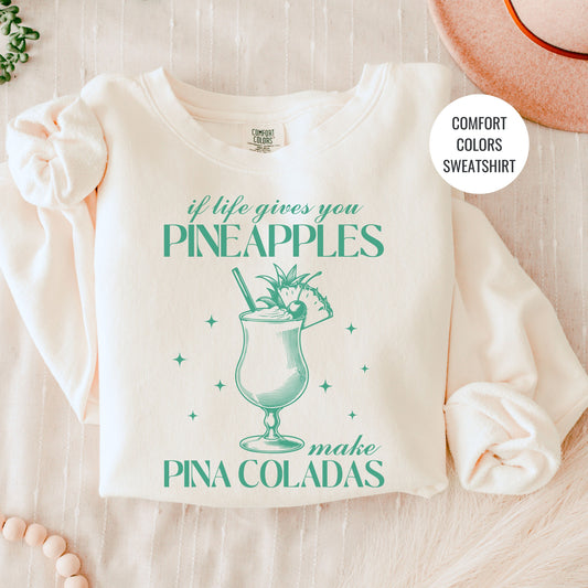 Pineapple Margs Lovers Gift, Pina Coladas Cocktail Sweatshirt, Champagne Cocktail Social Club Shirt, On Cloud 9 Crewneck, Aesthetic Crewneck