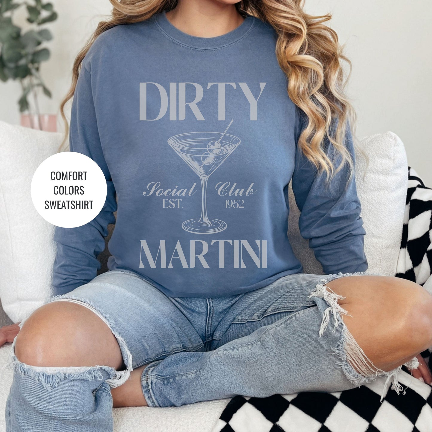 Dirty Martini Sweatshirt, Matching Cruise Sweatshirts, Bachelorette Cocktail Social Club Shirt, On Cloud 9 Crewneck, Aesthetic Crewneck