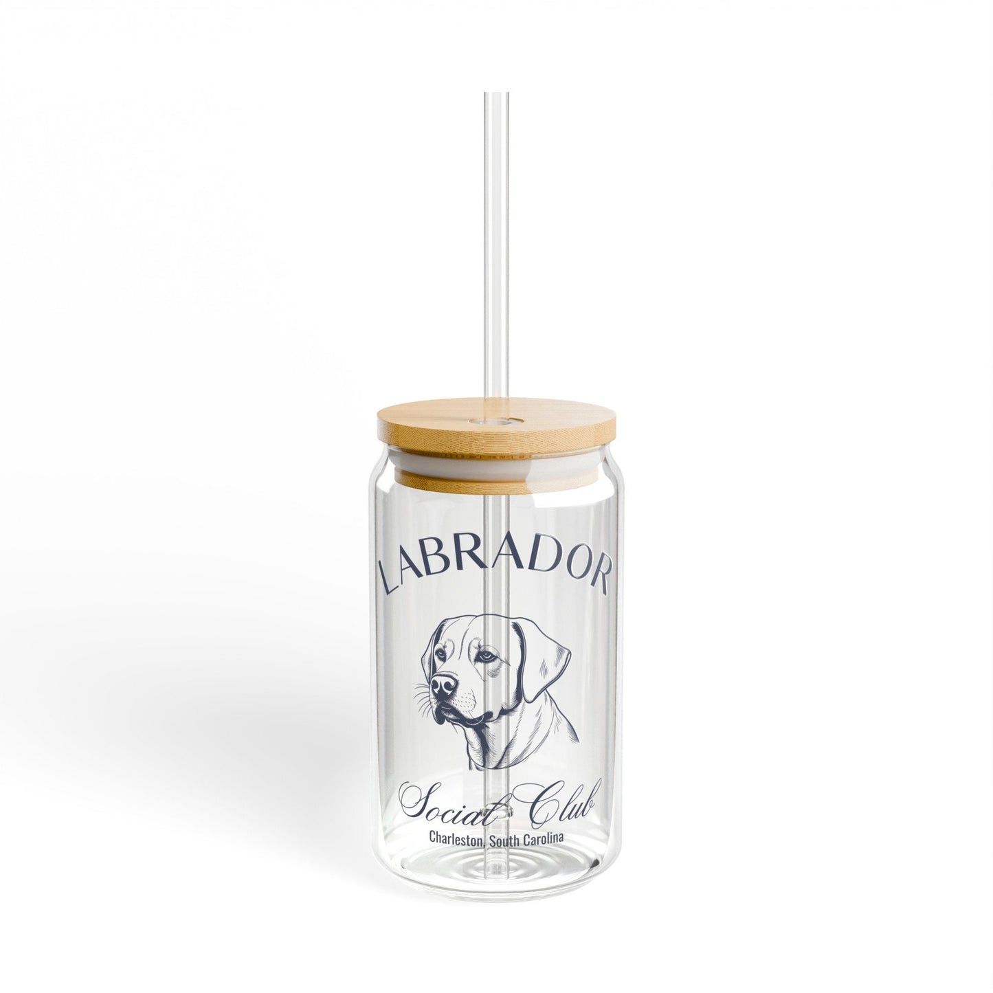 Labrador Cup | Big Dog Breed | Dog Mama Gifts | Grandma Gift | Lab Puppy | Birthday Gifts for her | Social Club Glass Can | Fun Dog Mug