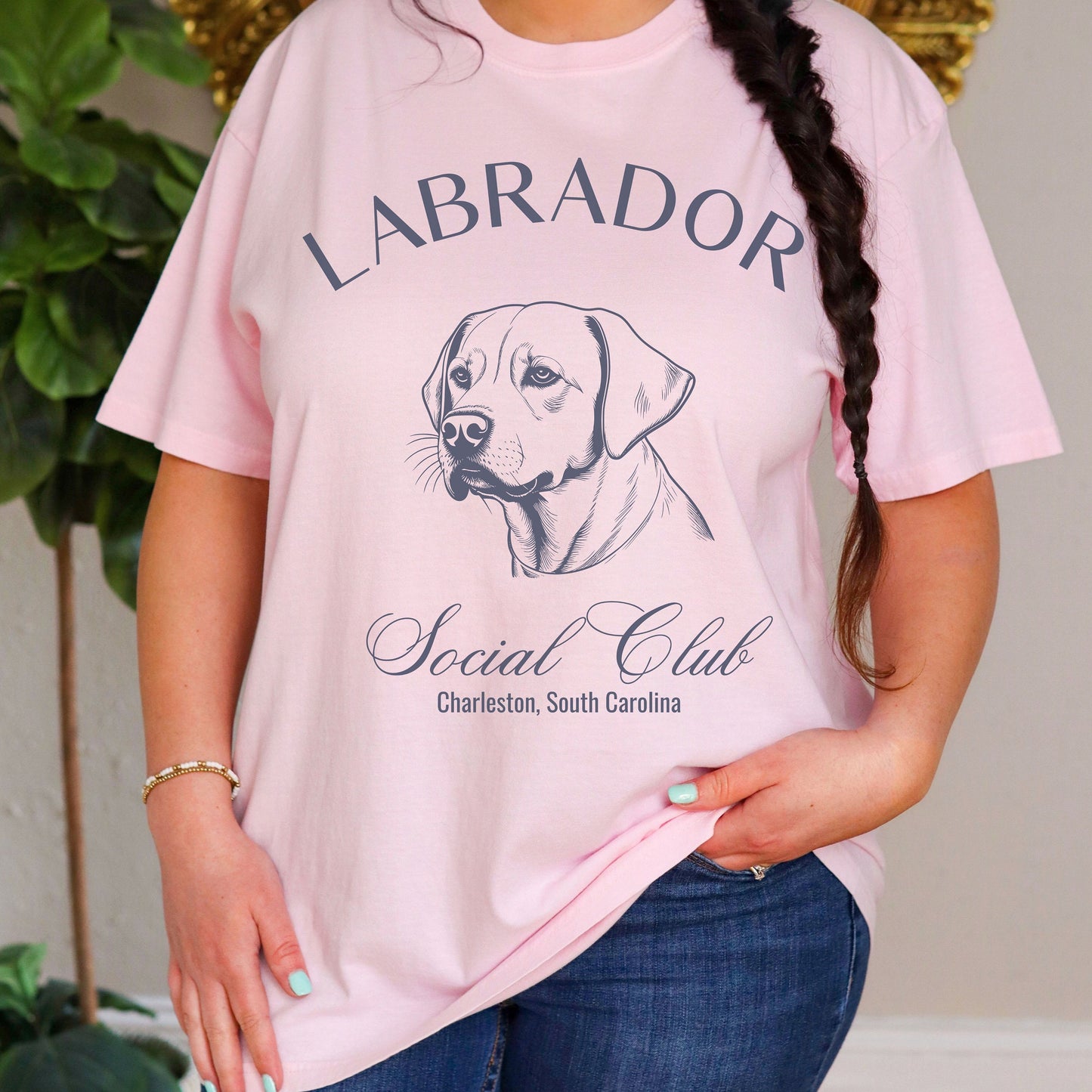 Labrador Retriever Shirt | Dog Mama T-shirt | Dog Grandma Gift | Birthday Gift for her | Social Club Shirt | Big Dog Breed | Fun Dog T-Shirt