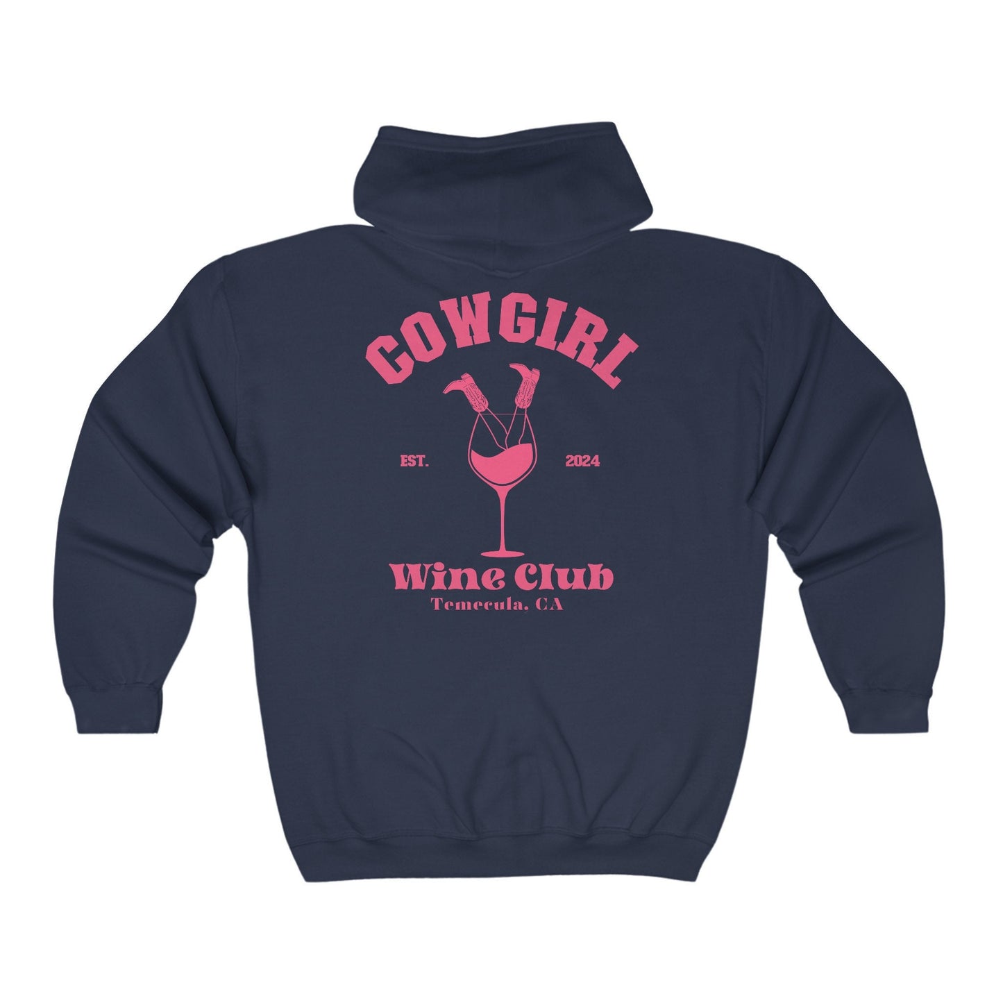 Cocktail Social Club Zipper Hoodie, Coquette Western Shirt, Custom Western Sweatshirt, Wine Country, Western Gift Zip up, Girly Aesthetic