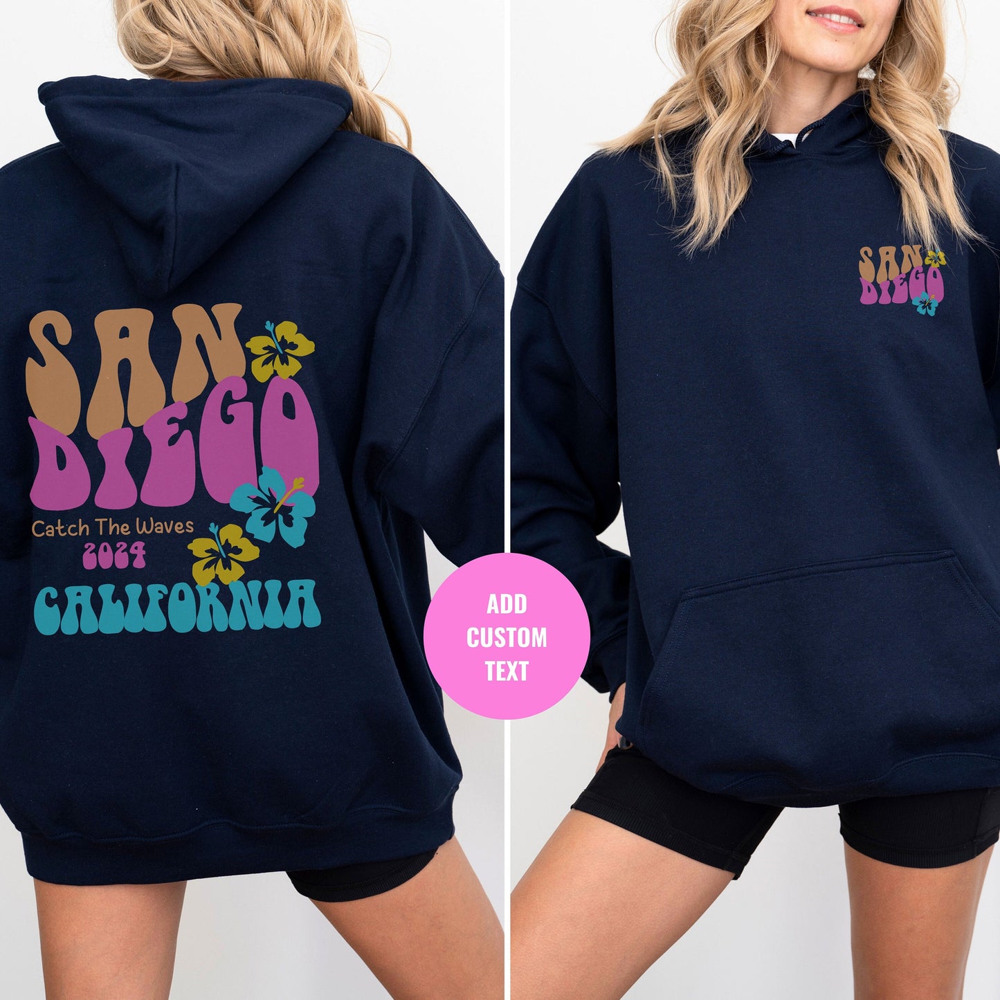 San Diego hoodie, Surfer sweatshirt, Trendy Beach sweatshirt, Retro California sweatshirt, Family Cruise Shirt, Personalized Beach hoodie