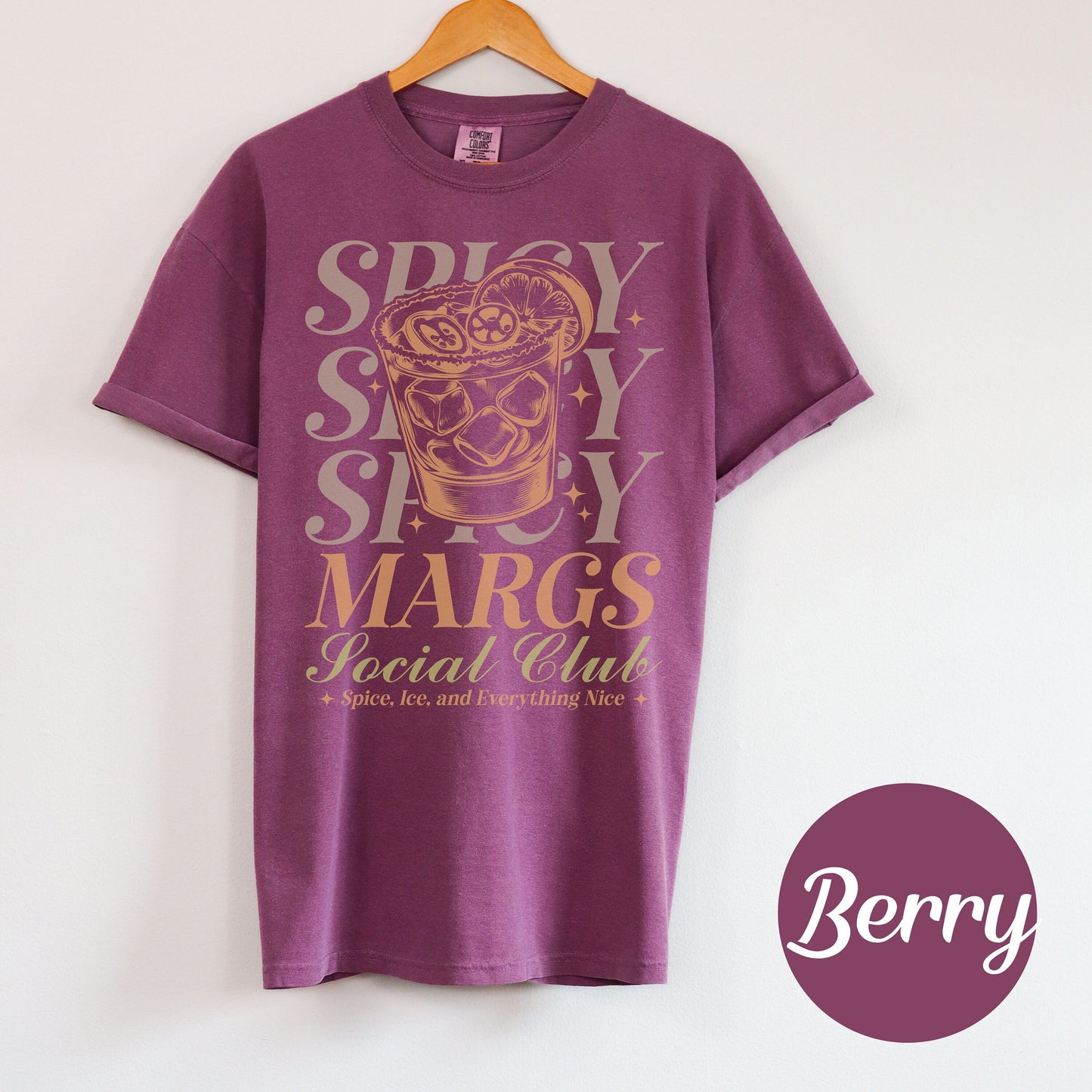 Spicy Margs shirt, Bride Tees, Bachelorette Party Cocktail Social Club Shirt, On Cloud 9 T Shirt, Aesthetic Gifts, Margarita themed Shirts