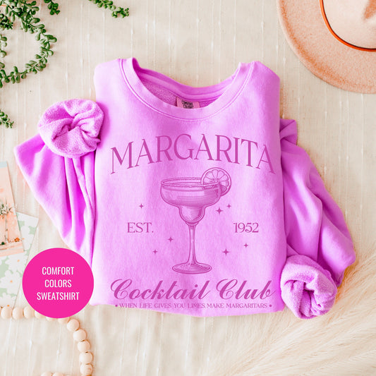 Classic Margarita Sweatshirt, Matching Cruise Sweatshirts, Bachelorette Social Club Shirt, On Cloud 9 Crewneck, Aesthetic Margs Crewneck