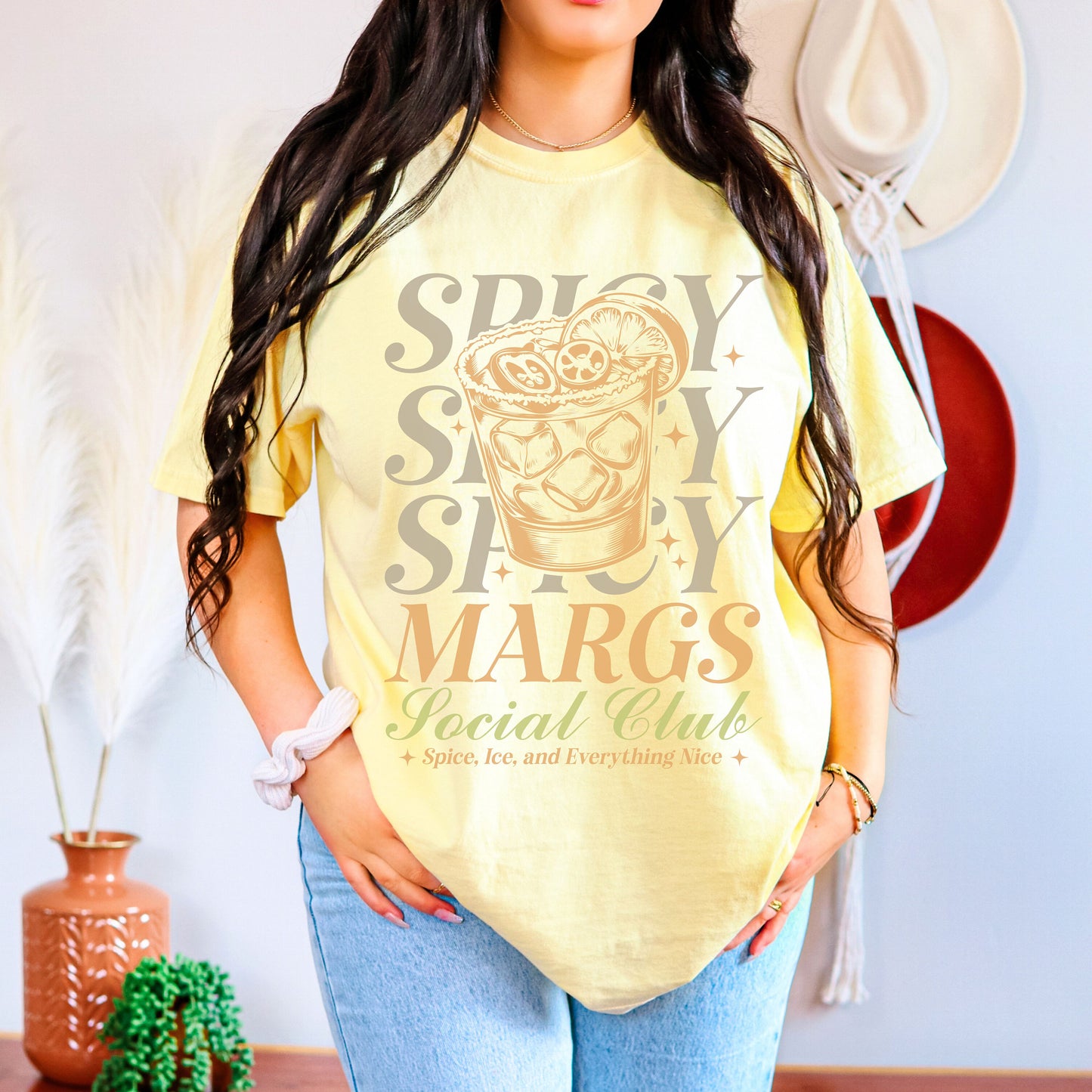 Spicy Margs shirt, Bride Tees, Bachelorette Party Cocktail Social Club Shirt, On Cloud 9 T Shirt, Aesthetic Gifts, Margarita themed Shirts