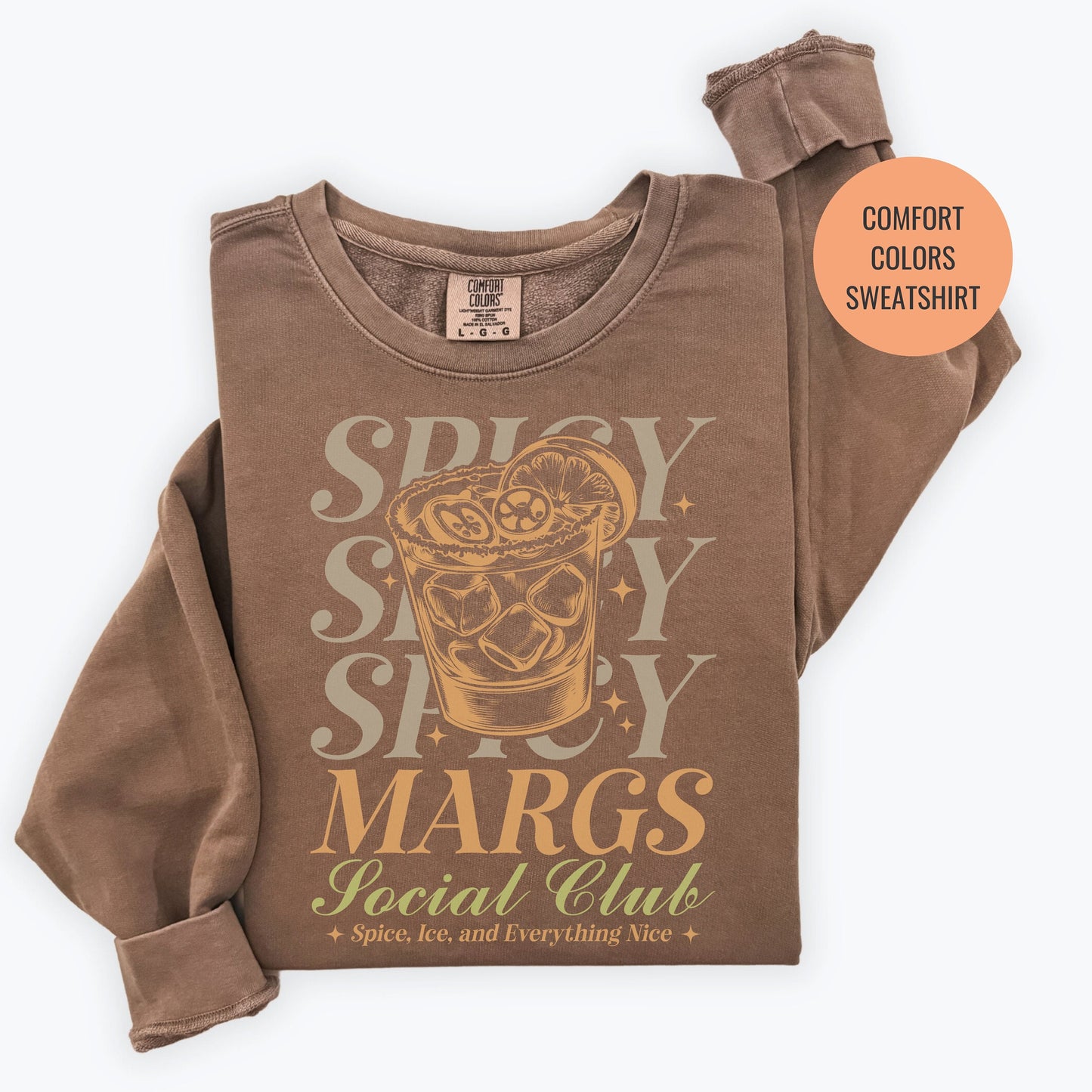 Spicy Margs Lovers Gift, Margarita Cocktail Sweatshirt, Champagne Cocktail Social Club Shirt, On Cloud 9 Crewneck, Aesthetic Crewneck