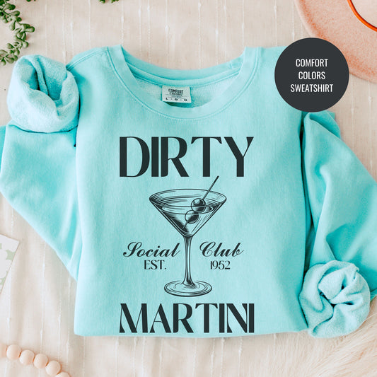 Dirty Martini Sweatshirt, Matching Cruise Sweatshirts, Bachelorette Cocktail Social Club Shirt, On Cloud 9 Crewneck, Aesthetic Crewneck