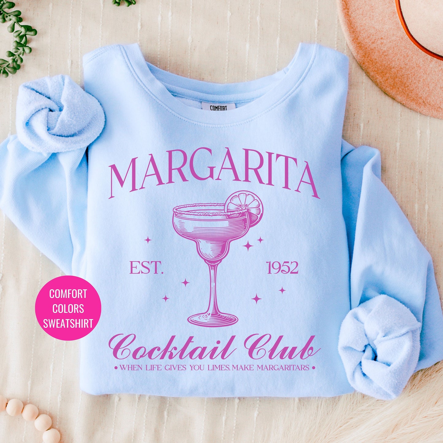 Classic Margarita Sweatshirt, Matching Cruise Sweatshirts, Bachelorette Social Club Shirt, On Cloud 9 Crewneck, Aesthetic Margs Crewneck