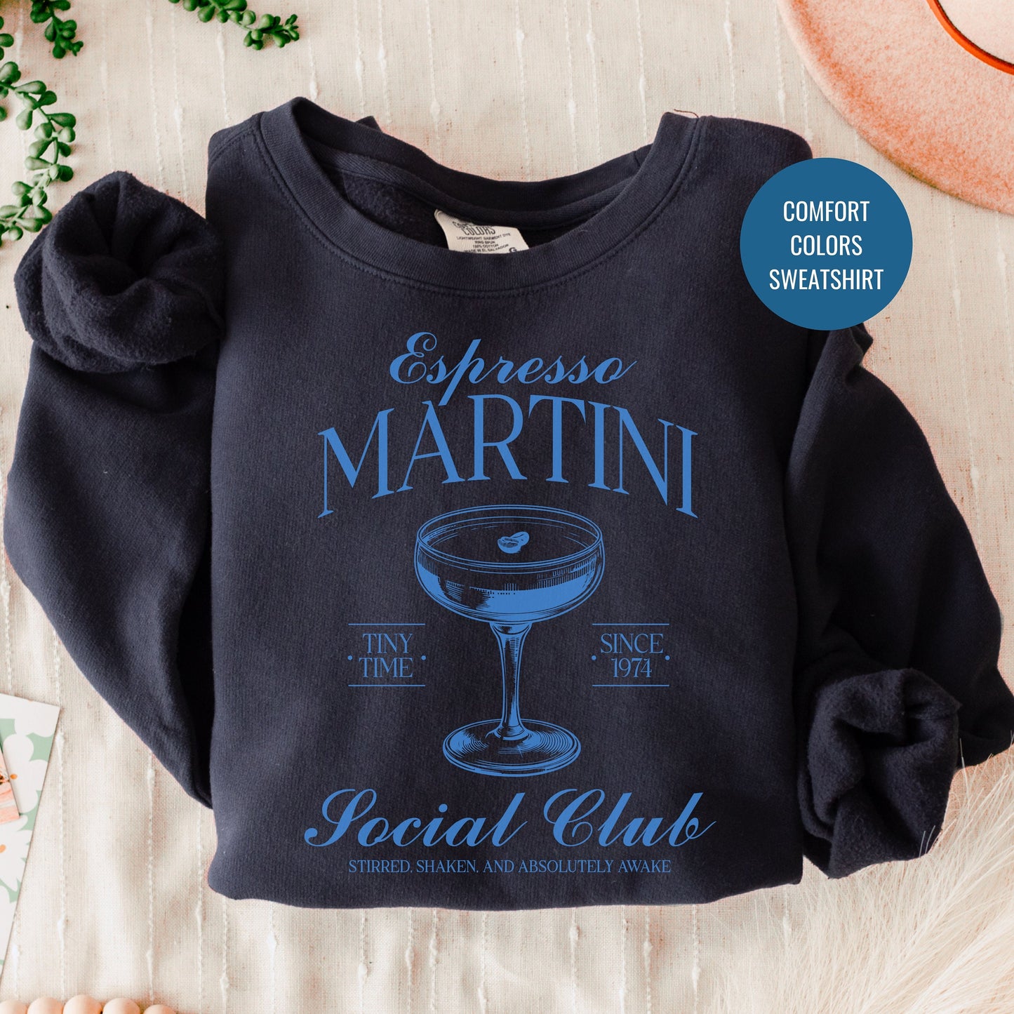 Espresso Martini Sweatshirt, Summer Sweatshirt, Bachelorette Coffee Cocktail Social Club Shirt, On Cloud 9 Crewneck, Aesthetic Crewneck