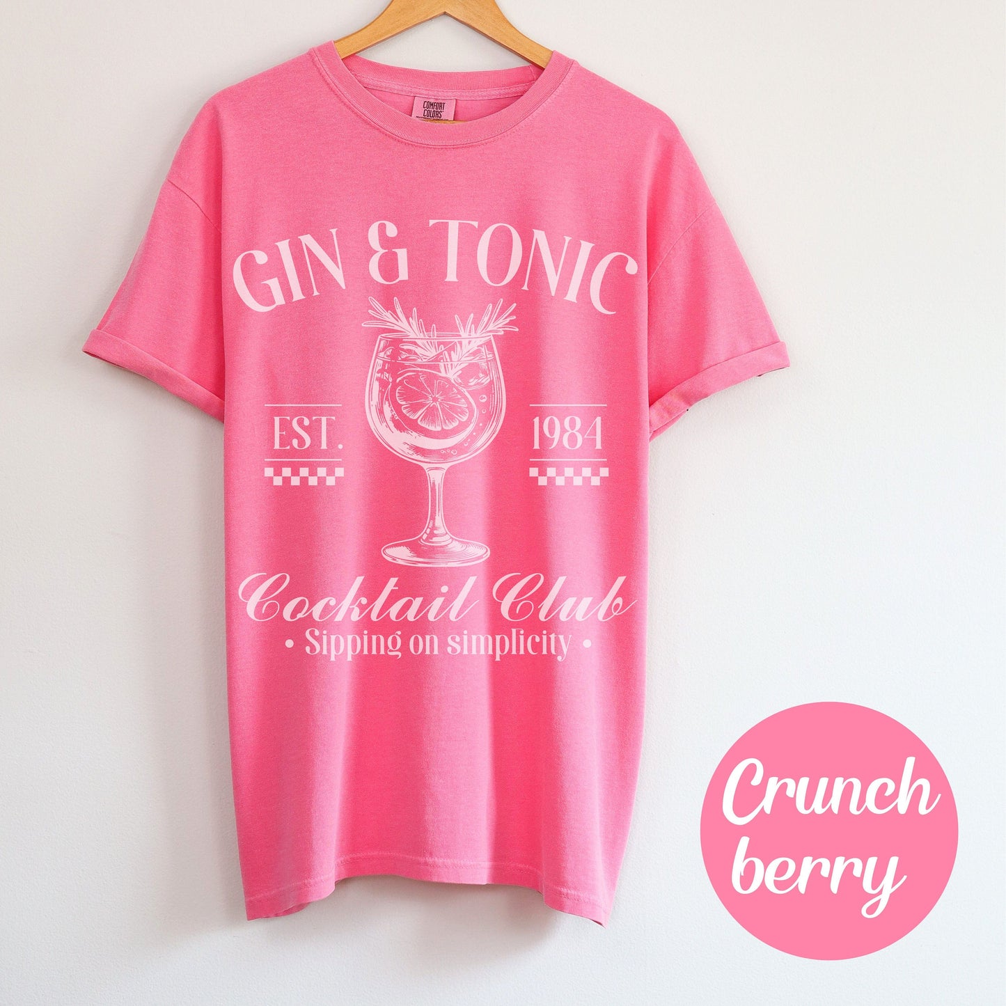 Gin and Tonic shirt, Bride Tees, Bachelorette Party Cocktail Social Club Shirt, On Cloud 9 Shirt, Aesthetic Gifts, Cocktail themed Shirt