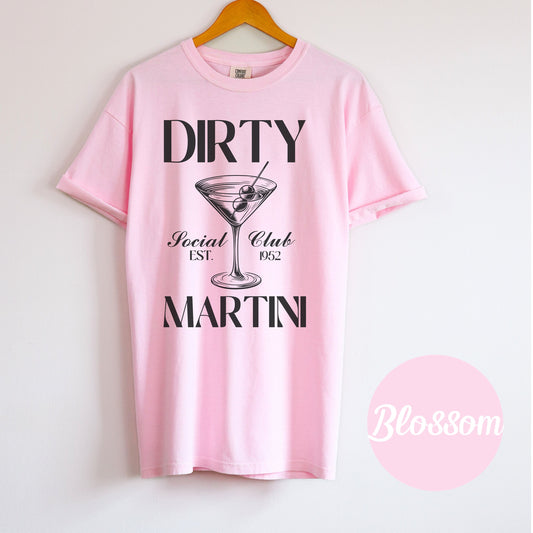 Dirty Martini shirt, Summer Bride Tee, Bachelorette Party Cocktail Social Club Shirt, On Cloud 9 , Aesthetic Gift, Pineapple themed Shirts