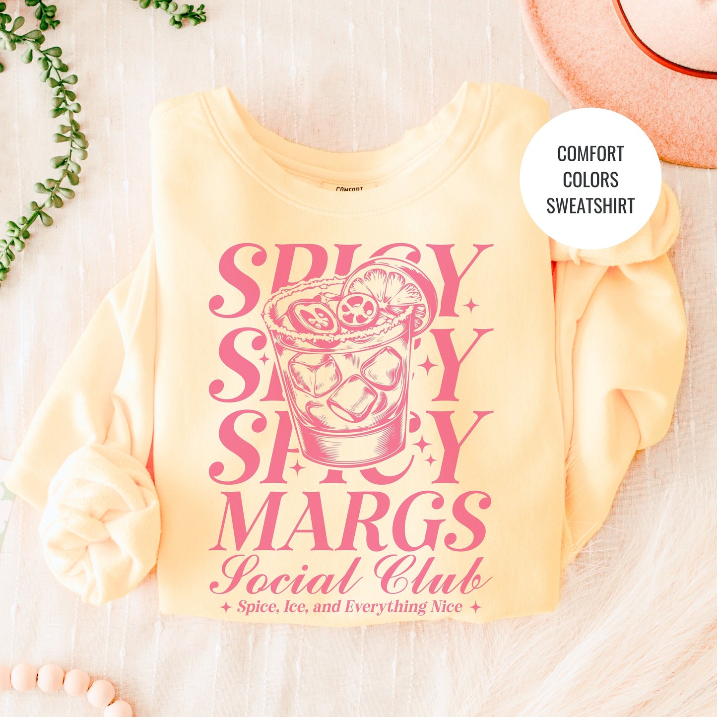 Spicy Margs Lovers Gift, Margarita Cocktail Sweatshirt, Champagne Cocktail Social Club Shirt, On Cloud 9 Crewneck, Aesthetic Crewneck