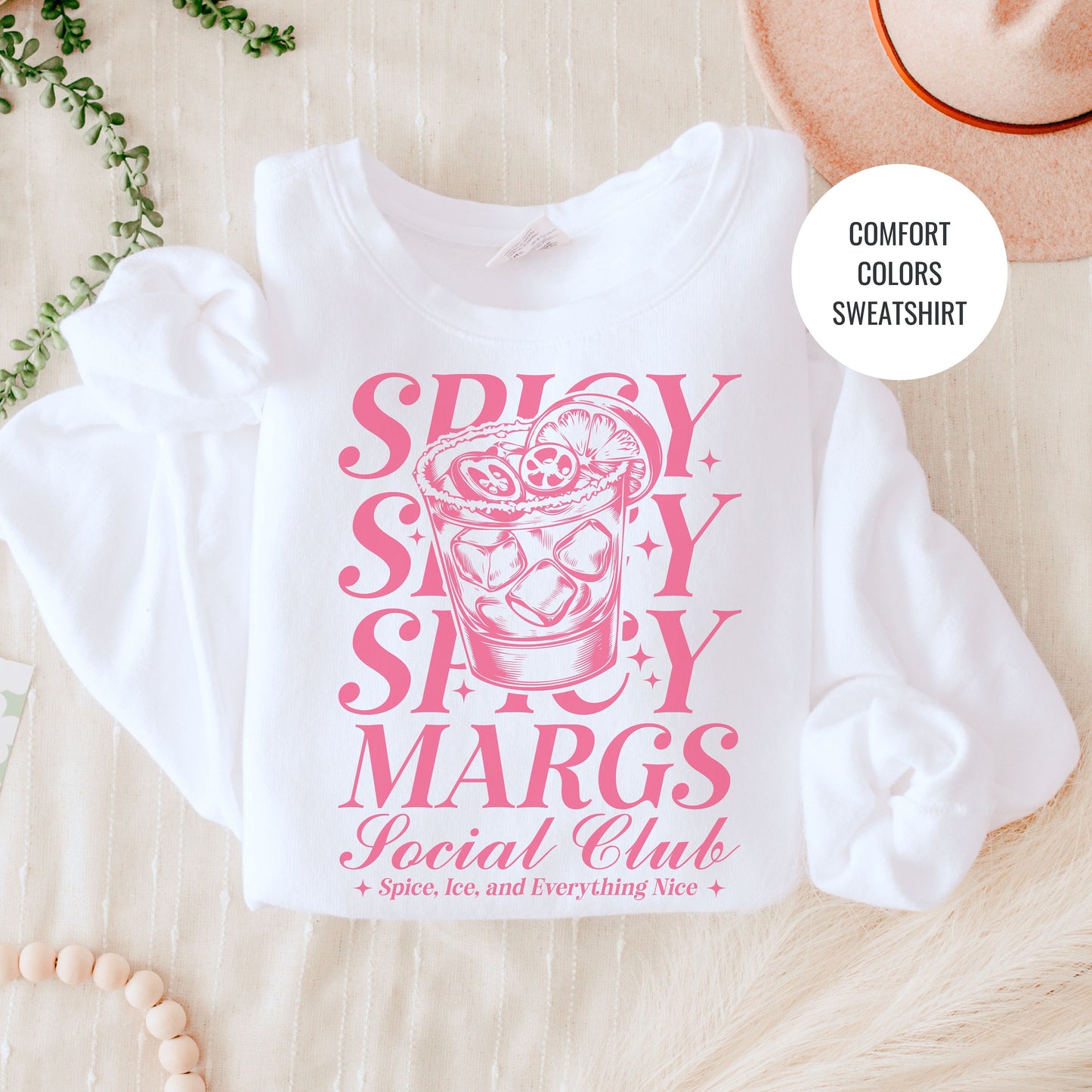 Spicy Margs Lovers Gift, Margarita Cocktail Sweatshirt, Champagne Cocktail Social Club Shirt, On Cloud 9 Crewneck, Aesthetic Crewneck