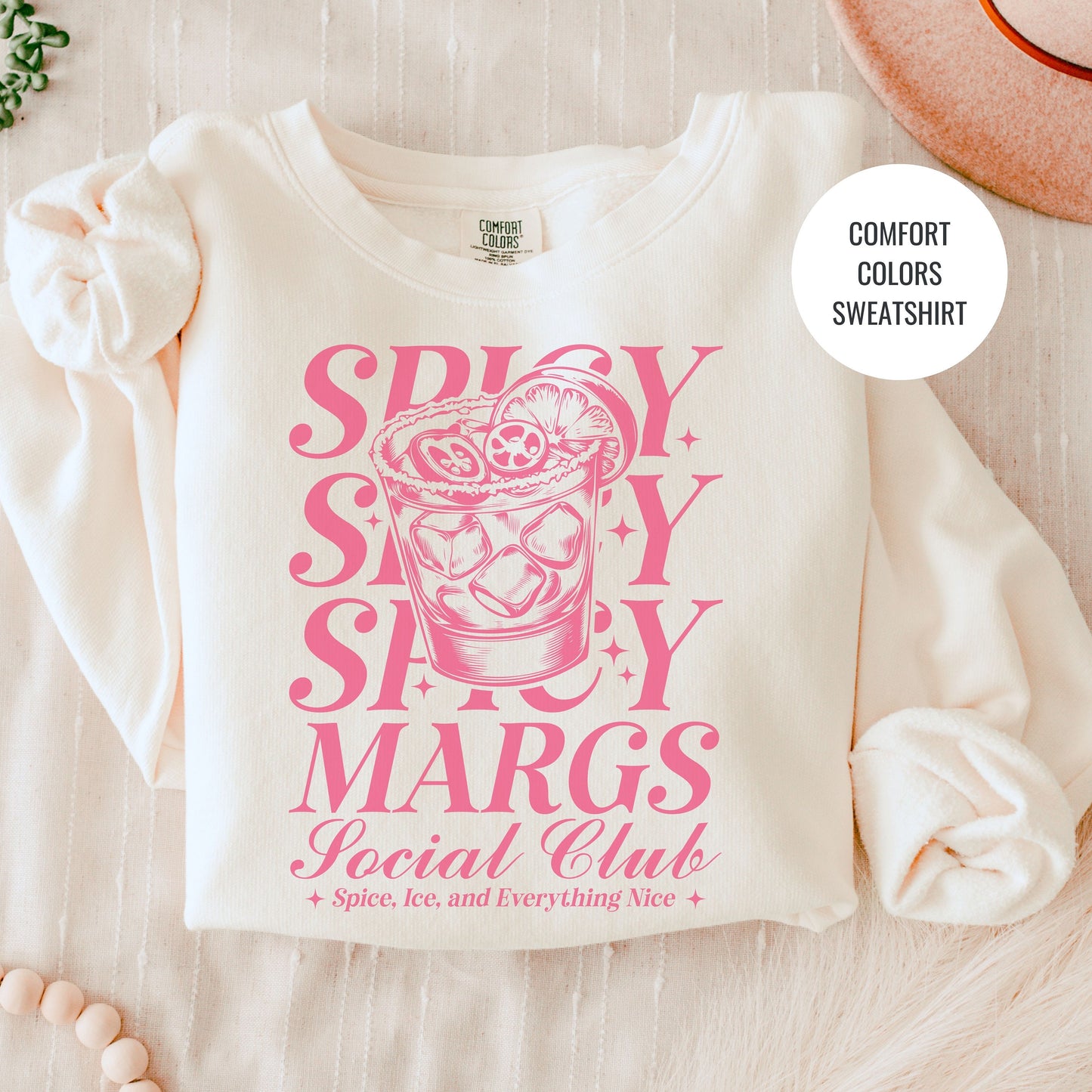 Spicy Margs Lovers Gift, Margarita Cocktail Sweatshirt, Champagne Cocktail Social Club Shirt, On Cloud 9 Crewneck, Aesthetic Crewneck