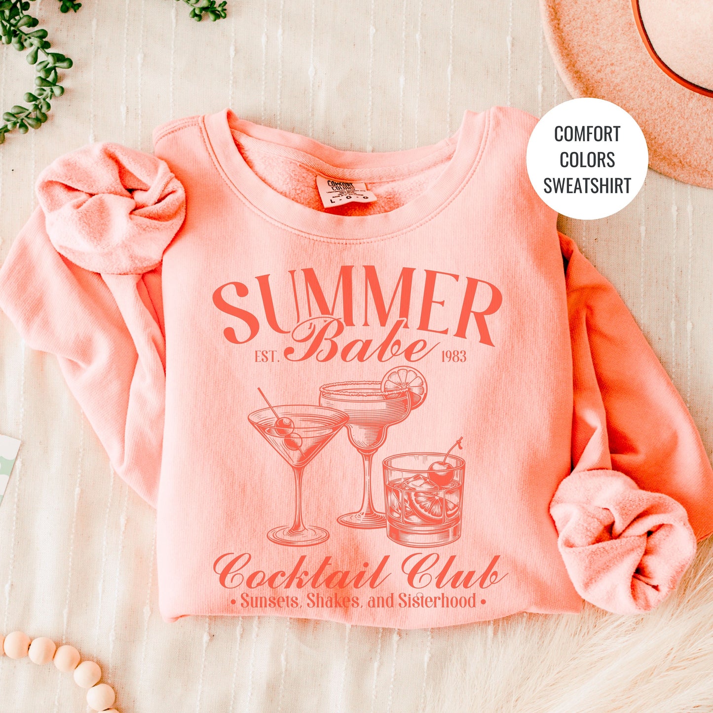 Summer Lovers Sweatshirt, Martini Sweatshirt, Bachelorette Champagne Cocktail Social Club Shirt, On Cloud 9 Crewneck, Aesthetic Crewneck