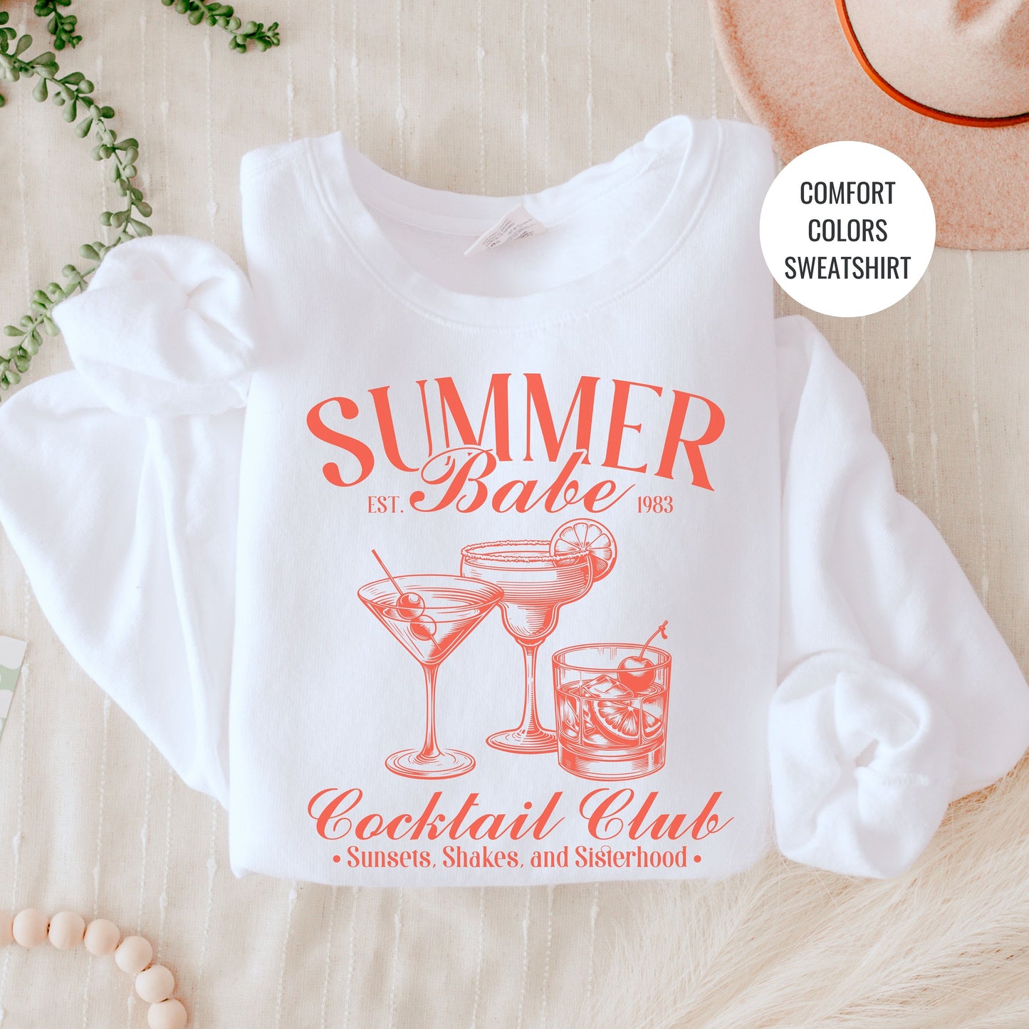 Summer Lovers Sweatshirt, Martini Sweatshirt, Bachelorette Champagne Cocktail Social Club Shirt, On Cloud 9 Crewneck, Aesthetic Crewneck