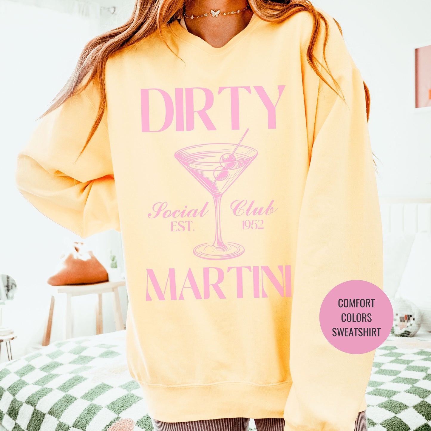 Dirty Martini Sweatshirt, Matching Cruise Sweatshirts, Bachelorette Cocktail Social Club Shirt, On Cloud 9 Crewneck, Aesthetic Crewneck