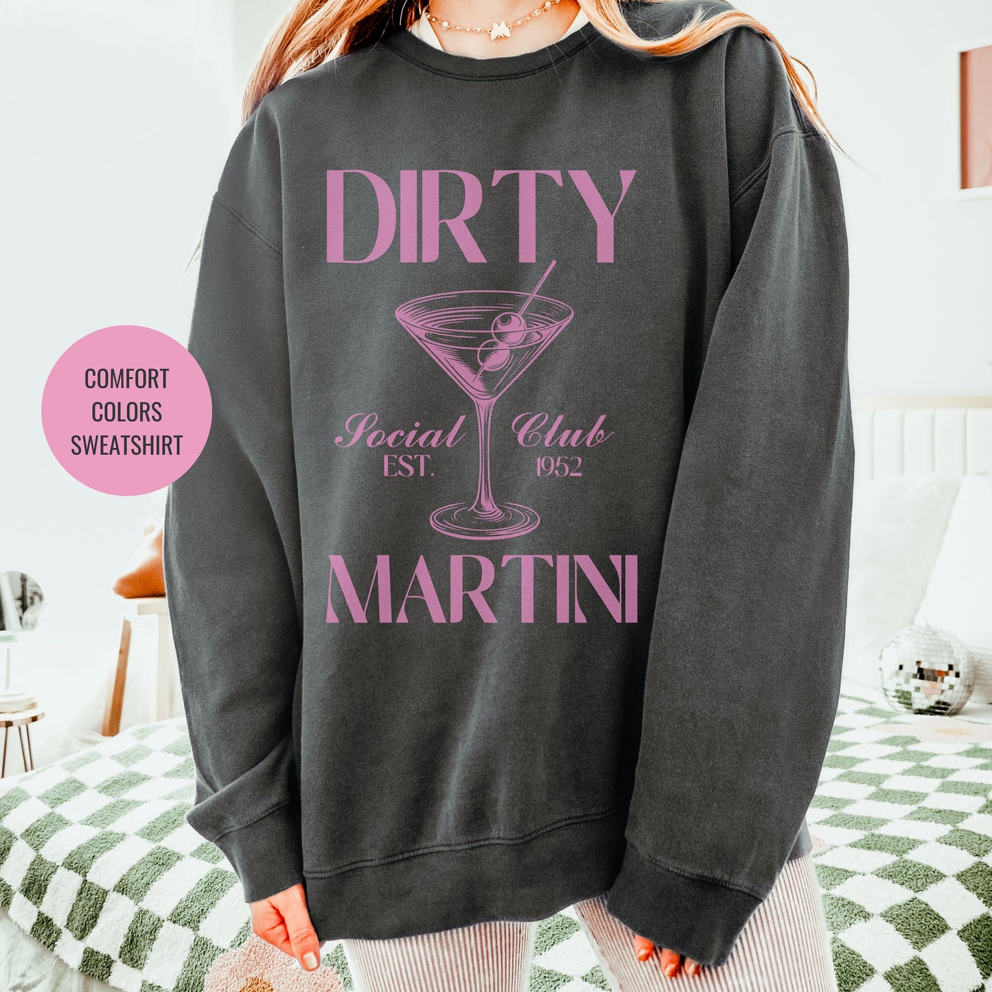 Dirty Martini Sweatshirt, Matching Cruise Sweatshirts, Bachelorette Cocktail Social Club Shirt, On Cloud 9 Crewneck, Aesthetic Crewneck