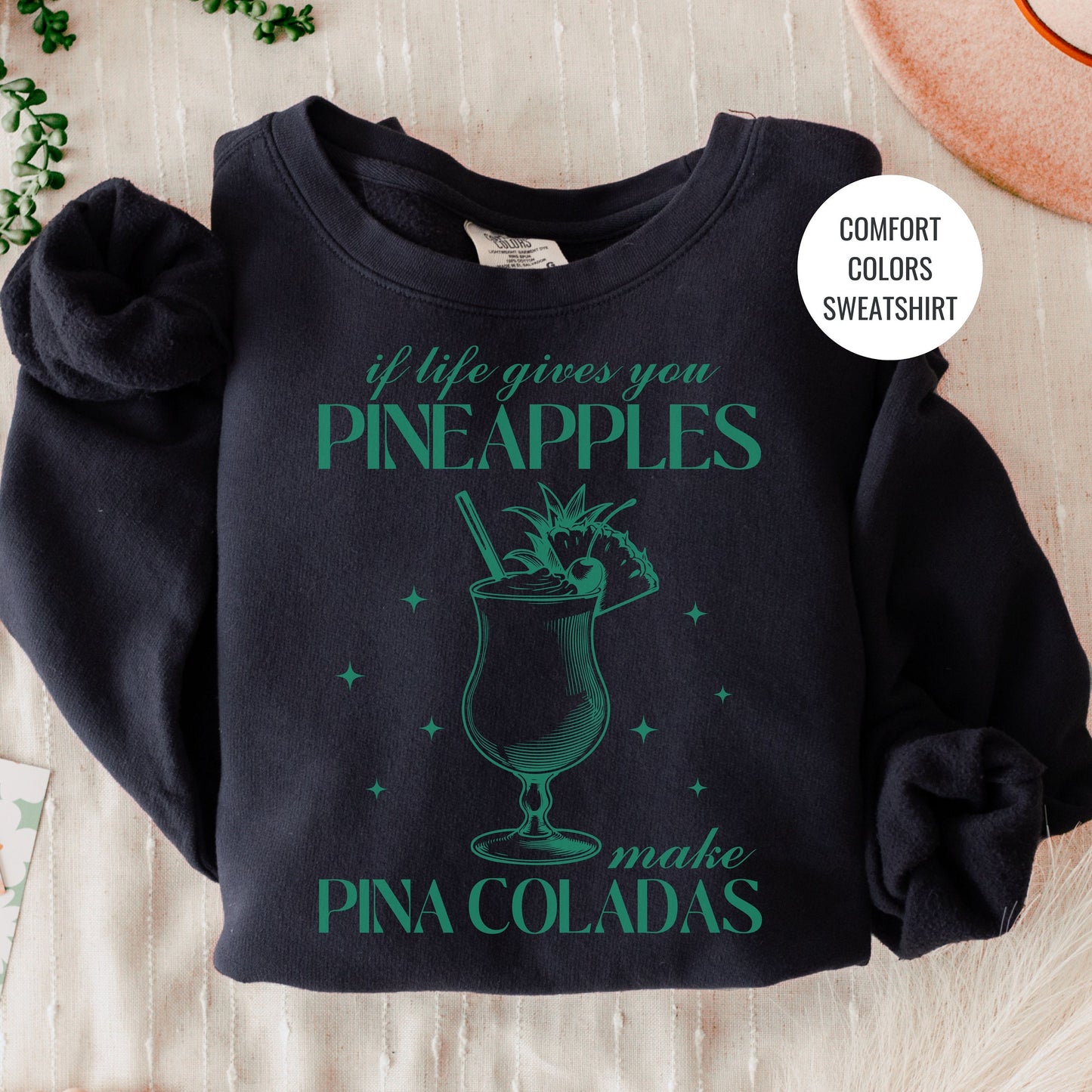 Pineapple Margs Lovers Gift, Pina Coladas Cocktail Sweatshirt, Champagne Cocktail Social Club Shirt, On Cloud 9 Crewneck, Aesthetic Crewneck