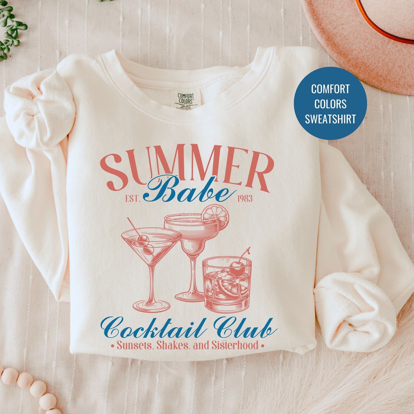 Summer Lovers Sweatshirt, Martini Sweatshirt, Bachelorette Champagne Cocktail Social Club Shirt, On Cloud 9 Crewneck, Aesthetic Crewneck