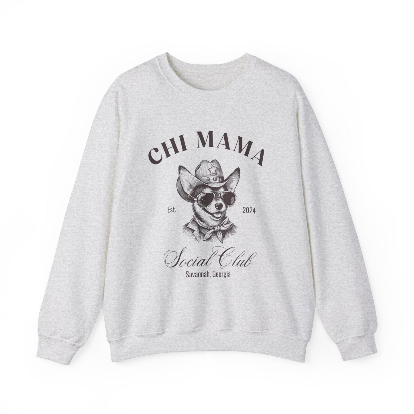 Chihuahua Sweatshirt | Chi Grandma Gifts | Small Dog Breed Crewneck | New Dog Shirt | Social Club Shirt | Chi Mama Gift | Martini Shirt