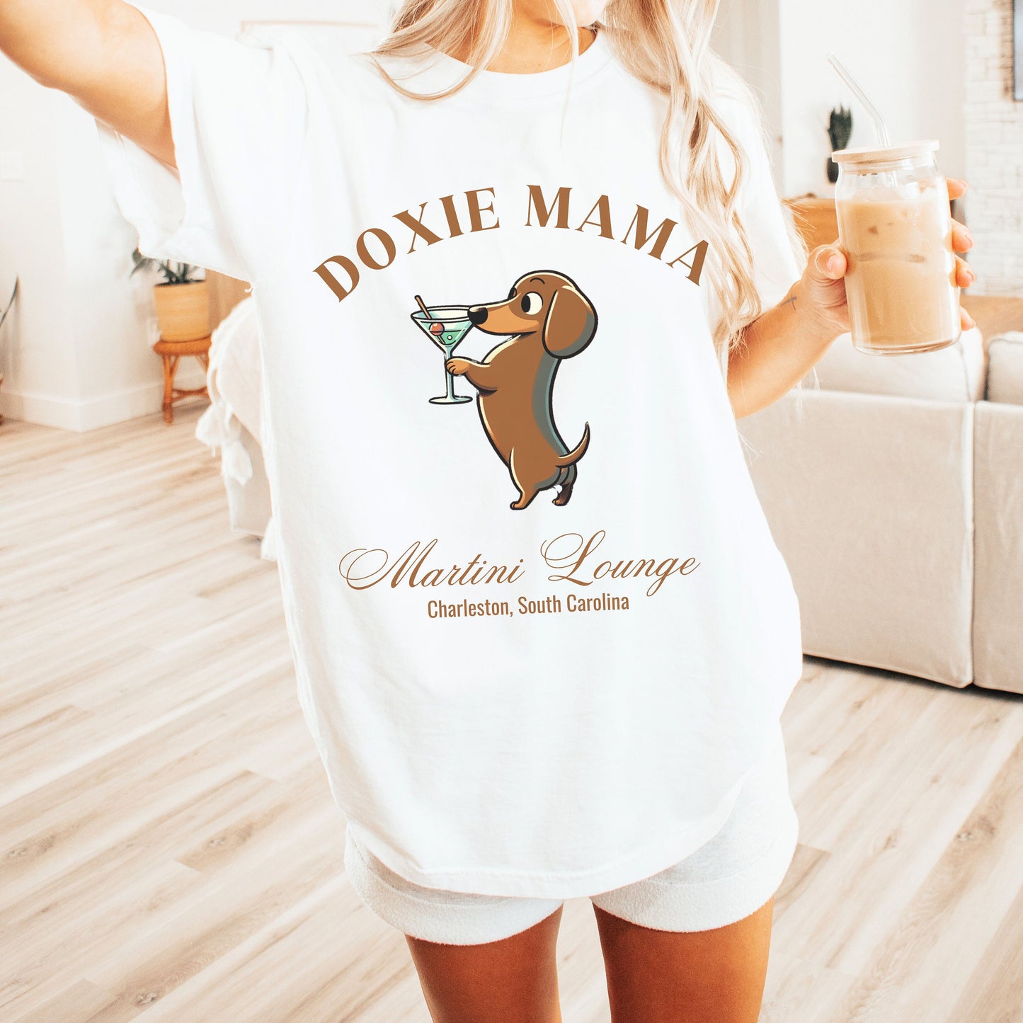 Weenie Shirt | Comfort Colors | Dachshund Grandma Gift | Small Dog Breed | New Dog | Social Club Shirt | Doxie Mama Gift | Martini Shirt