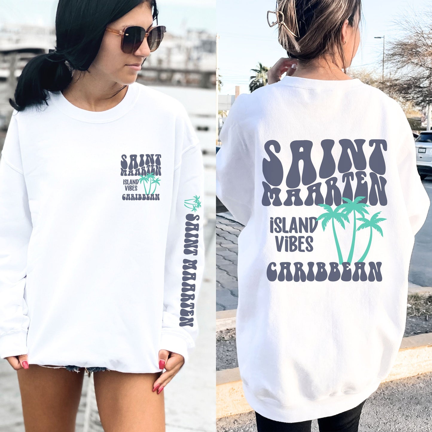 Virgin Island Crewneck, St Maarten Sweatshirt, Social Club Shirt, Family Cruise Vacation, Tropical Sweater for Mom, Birthday Cruise Crewneck