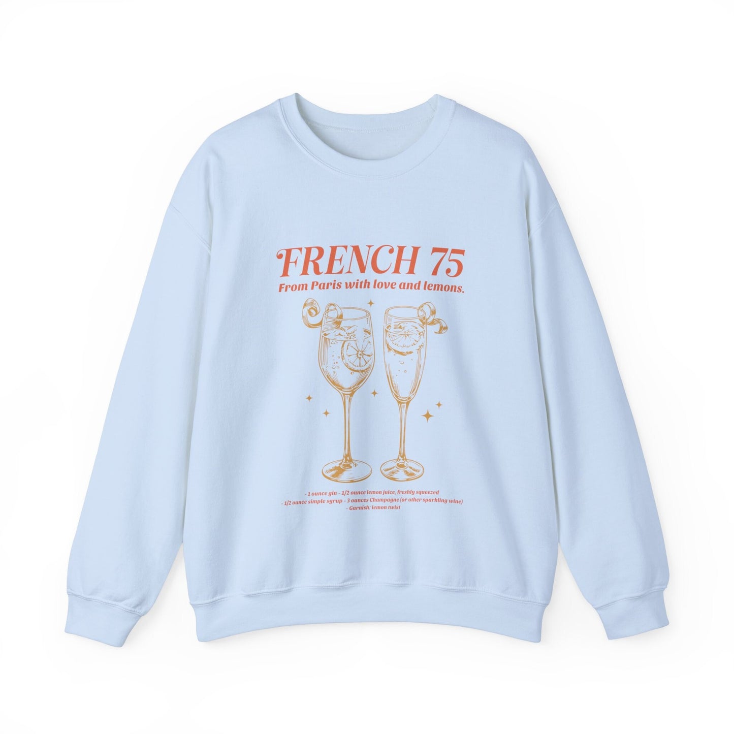 French 75 Sweatshirt, Bride Crewnecks, Bachelorette Party Cocktail Social Club Shirt, Champagne Aesthetic Gifts, Margarita themed Shirts