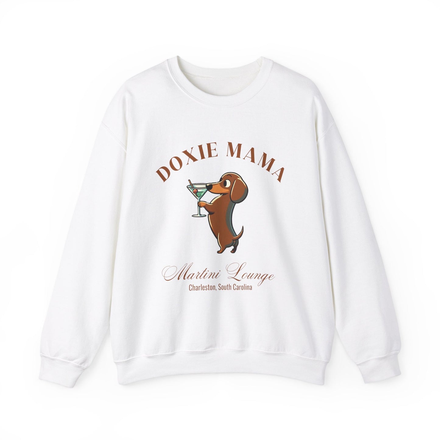 Doxie Tini Sweatshirt | Dachshund Grandma Gift | Small Dog Breed Crewneck | New Dog | Social Club Shirt | Trendy Doxie Mama Gift | Fun Dog