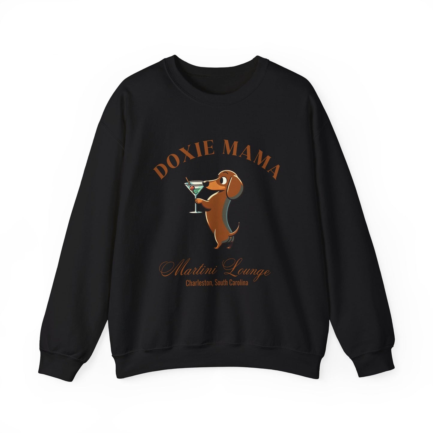 Doxie Tini Sweatshirt | Dachshund Grandma Gift | Small Dog Breed Crewneck | New Dog | Social Club Shirt | Trendy Doxie Mama Gift | Fun Dog