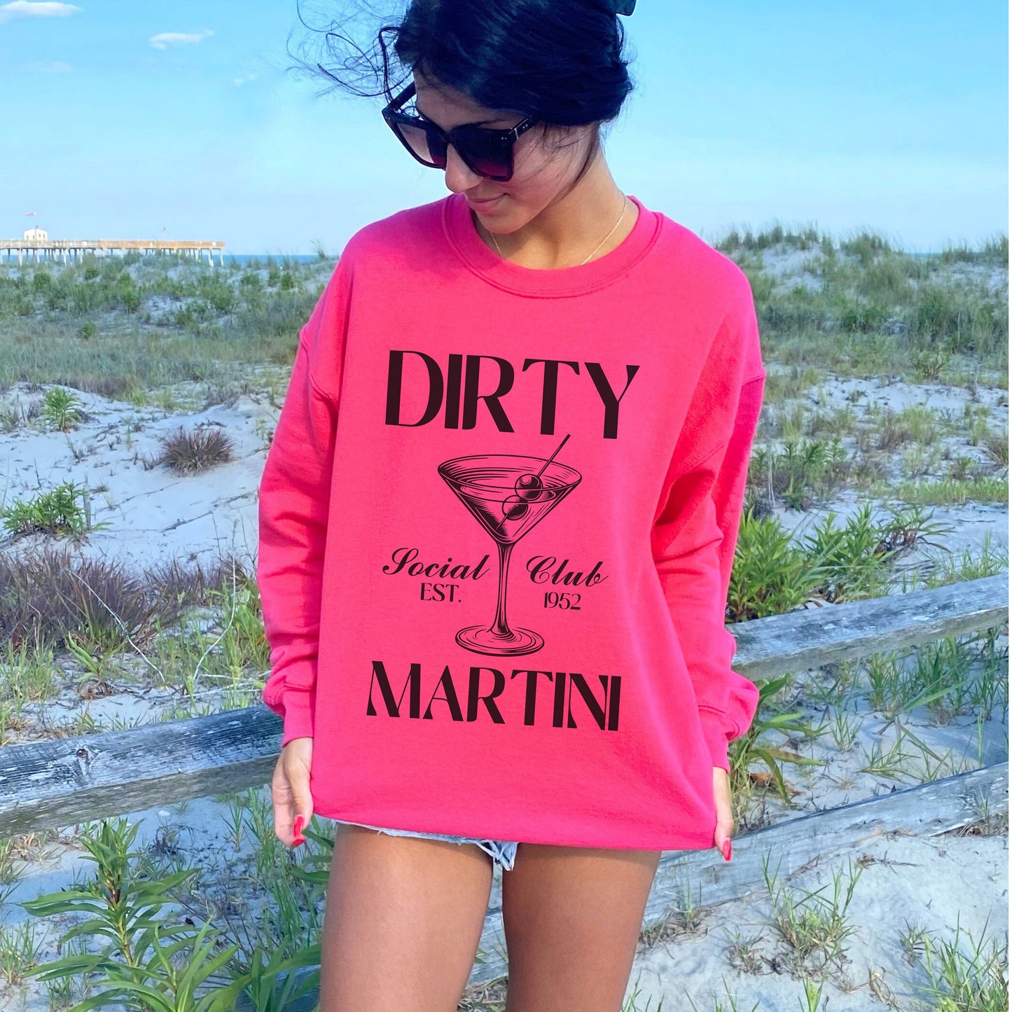 Dirty Martini Sweatshirt, Preppy Bride Crewnecks, Bachelorette Party Cocktail Social Club Shirt, Aesthetic Gifts, Margarita themed Shirts