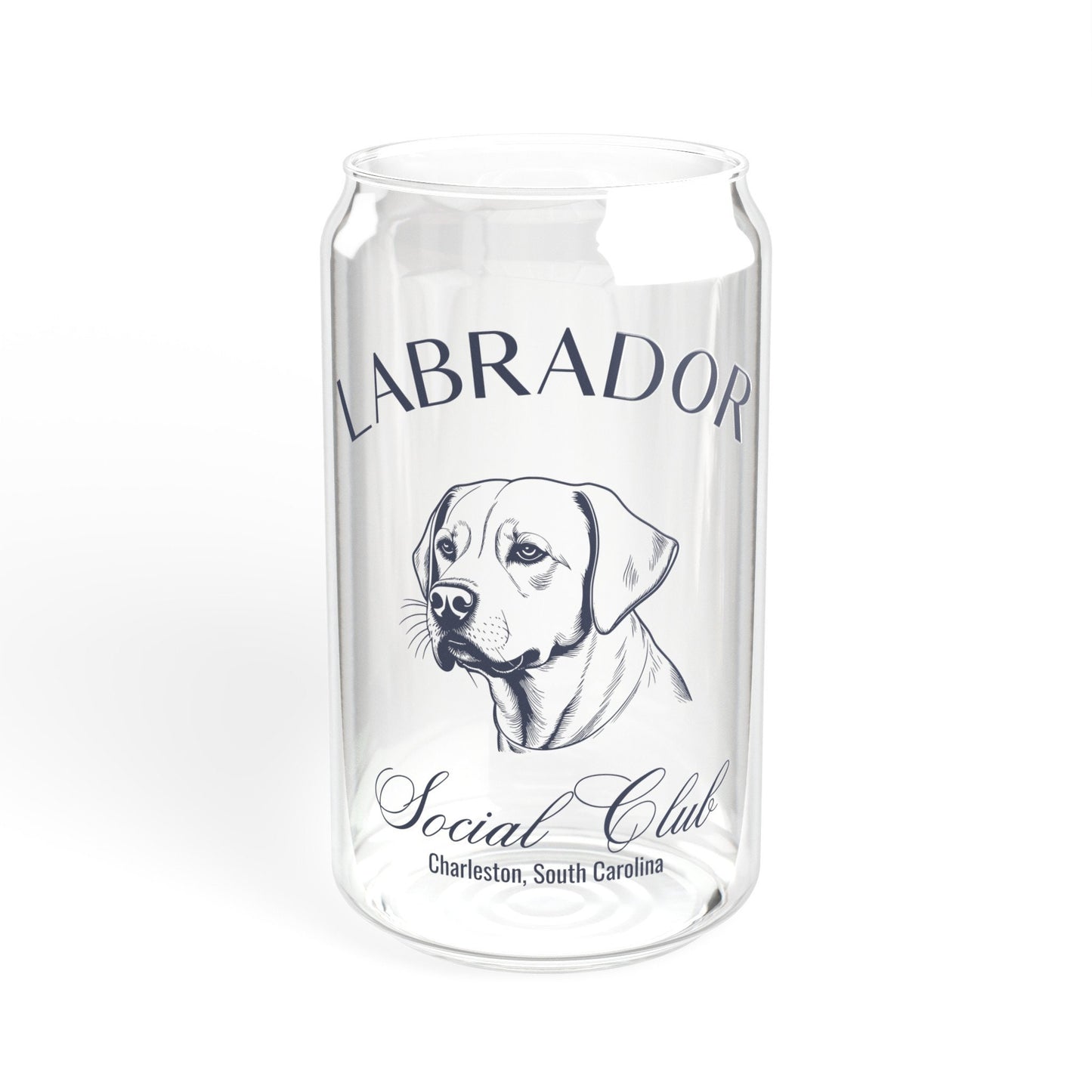 Labrador Cup | Big Dog Breed | Dog Mama Gifts | Grandma Gift | Lab Puppy | Birthday Gifts for her | Social Club Glass Can | Fun Dog Mug