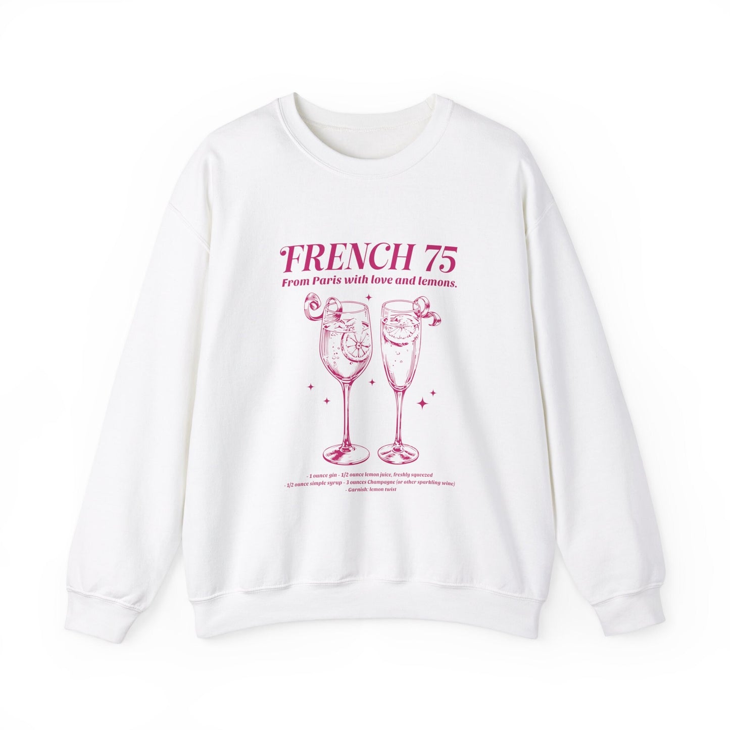 French 75 Sweatshirt, Bride Crewnecks, Bachelorette Party Cocktail Social Club Shirt, Champange Aesthetic Gifts, Margarita themed Shirts