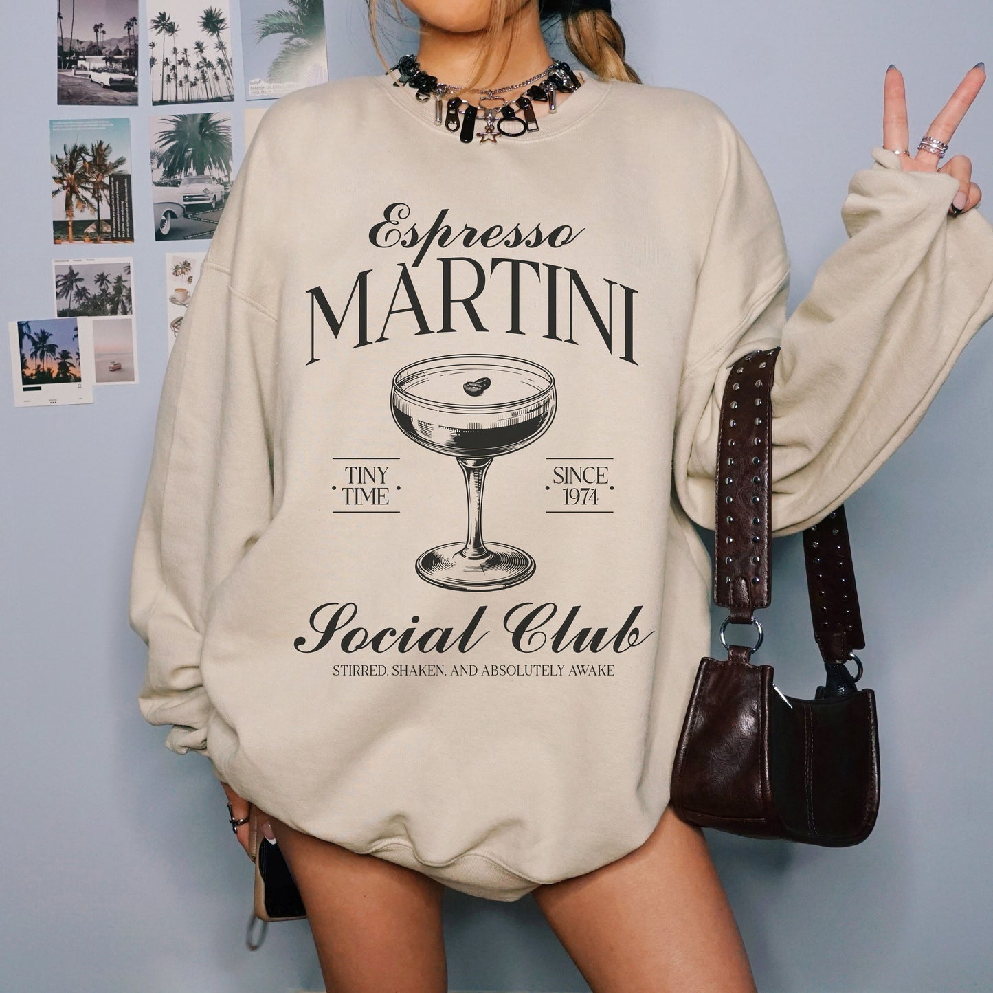 Espresso Martini Sweatshirt, Preppy Bride Crewnecks, Bachelorette Party Cocktail Social Club Shirt, Aesthetic Gifts, Margarita themed Shirts