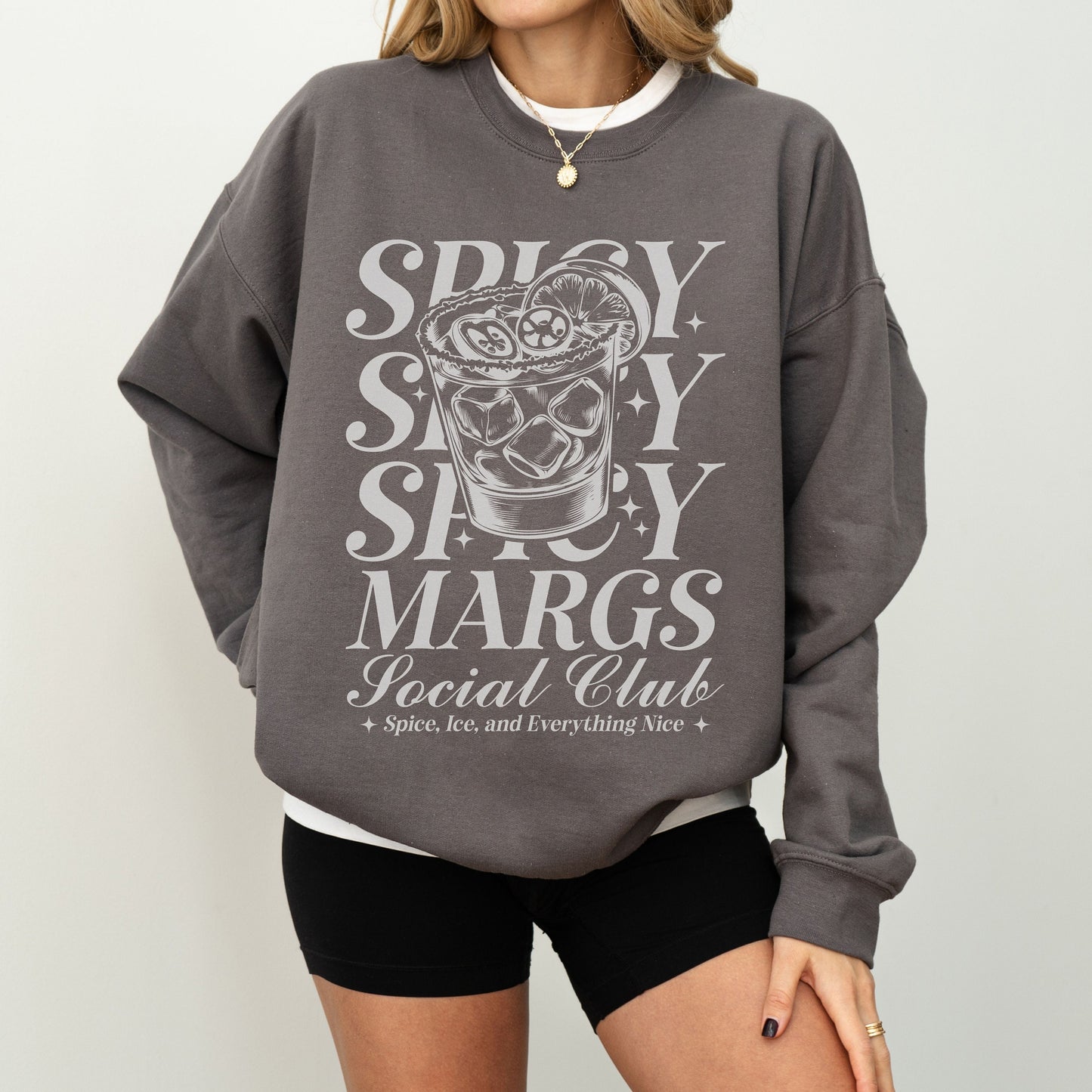 Spicy Marg Sweatshirt, Bride Crewneck, Bachelorette Party Cocktail Social Club, Champange Shirt, Aesthetic Gifts, Margarita themed Shirts