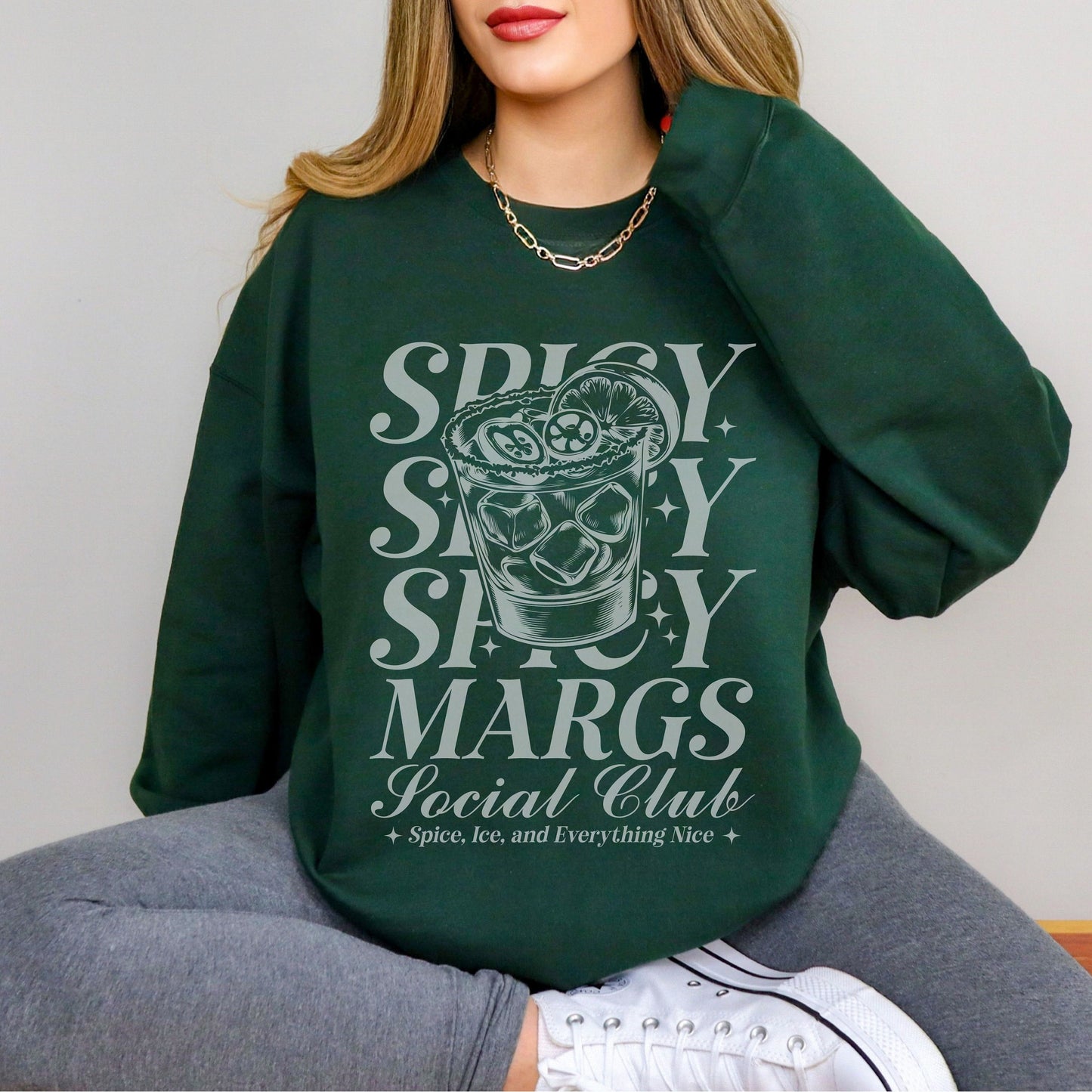 Spicy Marg Sweatshirt, Bride Crewneck, Bachelorette Party Cocktail Social Club, Champange Shirt, Aesthetic Gifts, Margarita themed Shirts